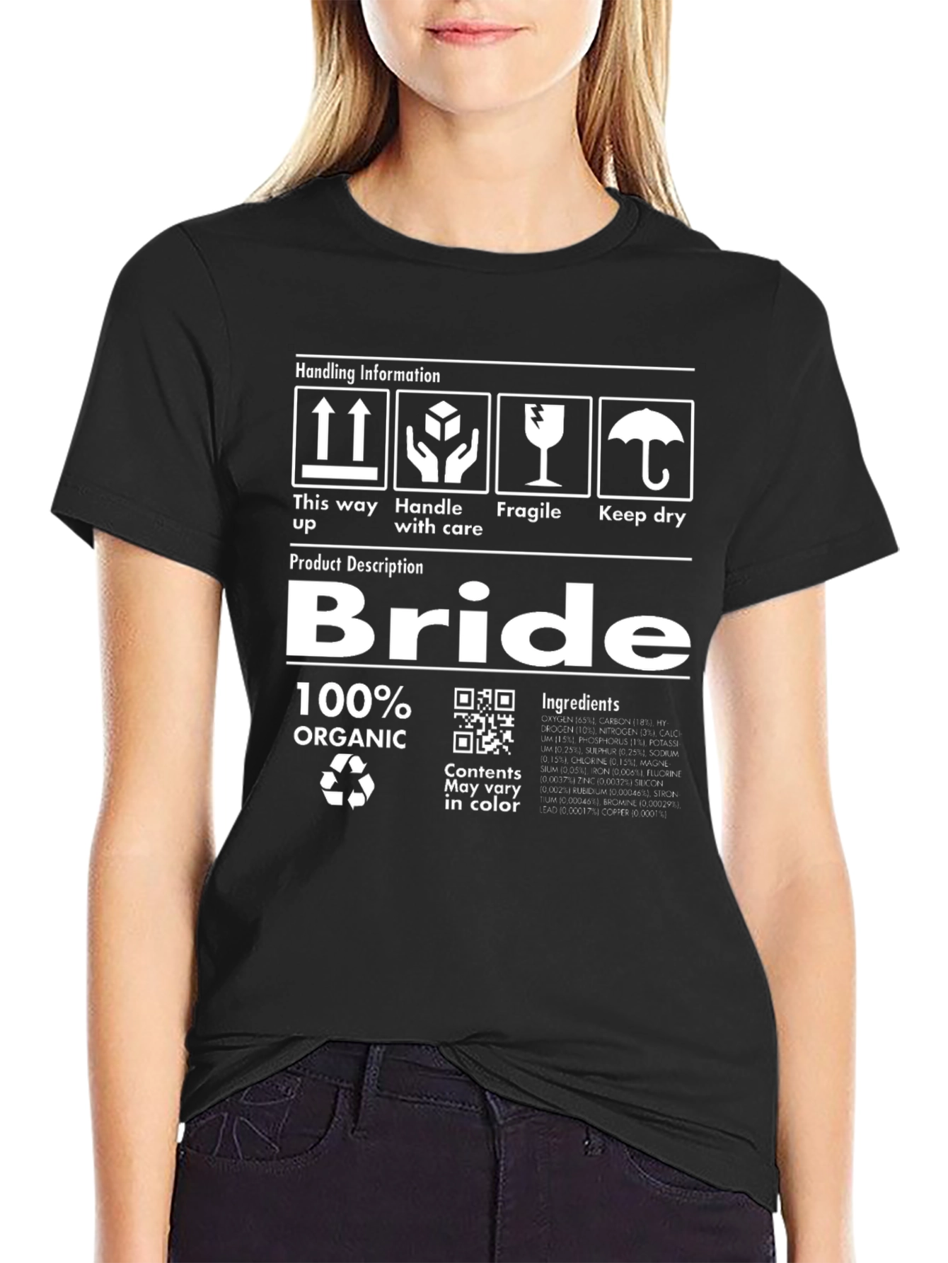 Bride Organic Graphic Novelty T-Shirt