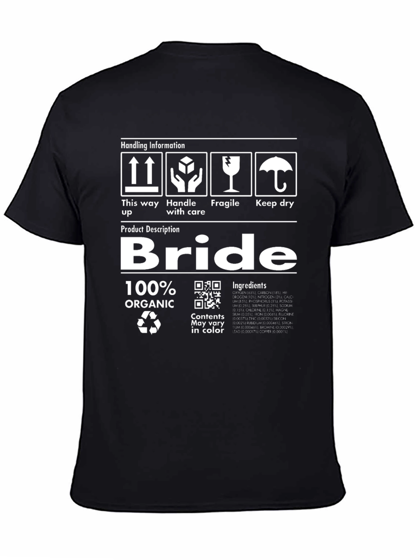 Bride Organic Graphic Novelty T-Shirt