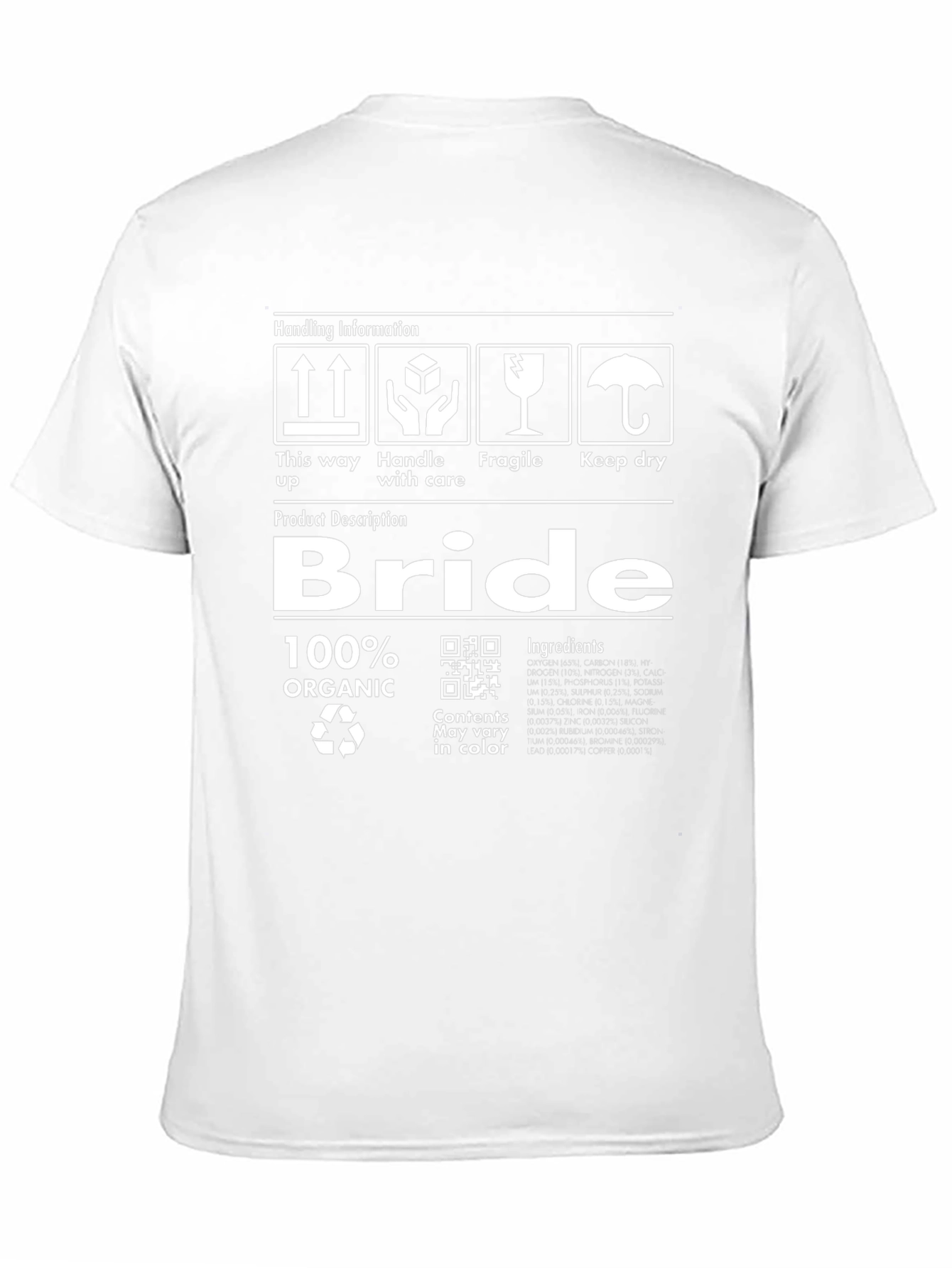 Bride Organic Graphic Novelty T-Shirt