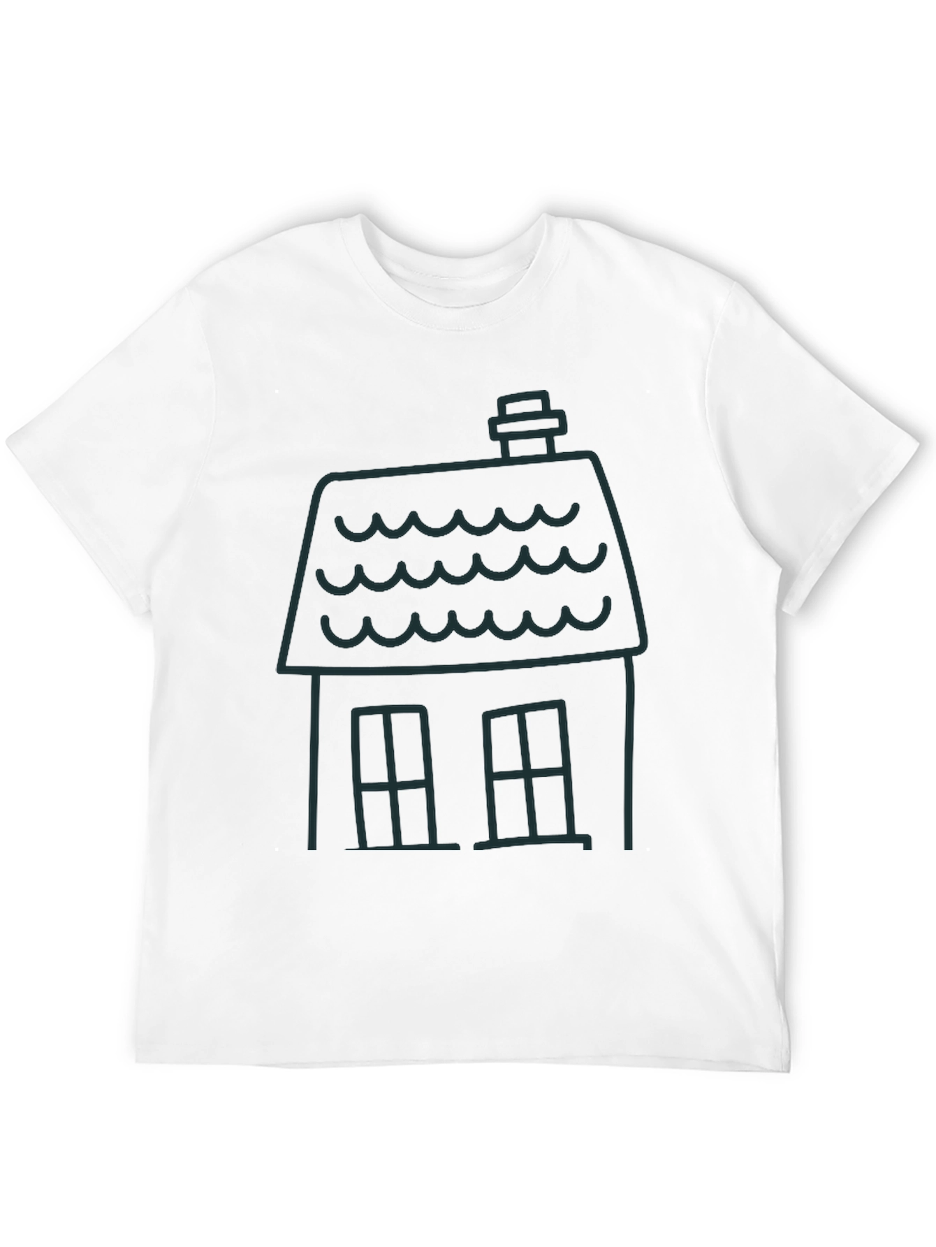 House Graphic Tee - Modern Minimalist Design