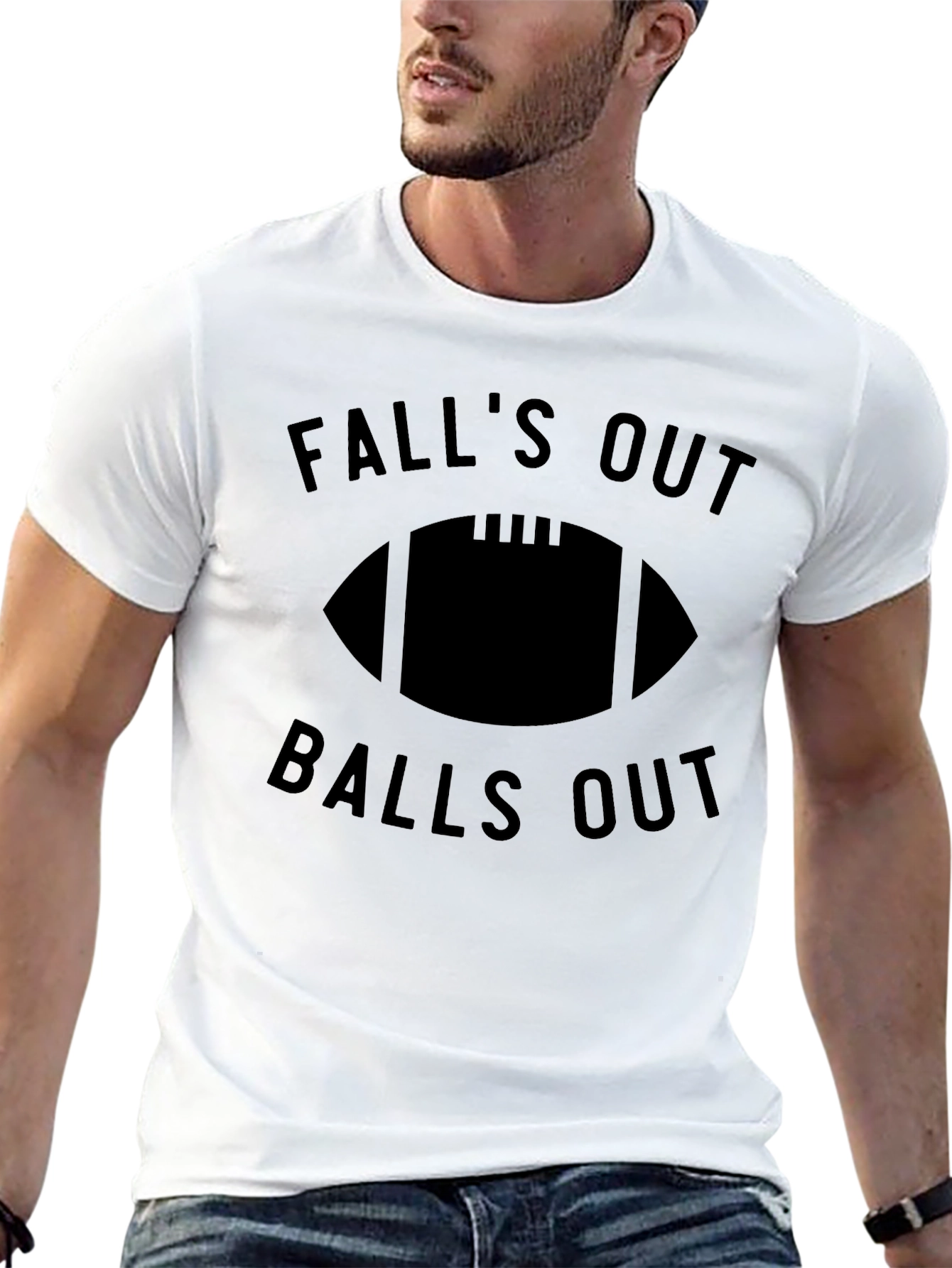 Falls Out Balls Out Football T-Shirt