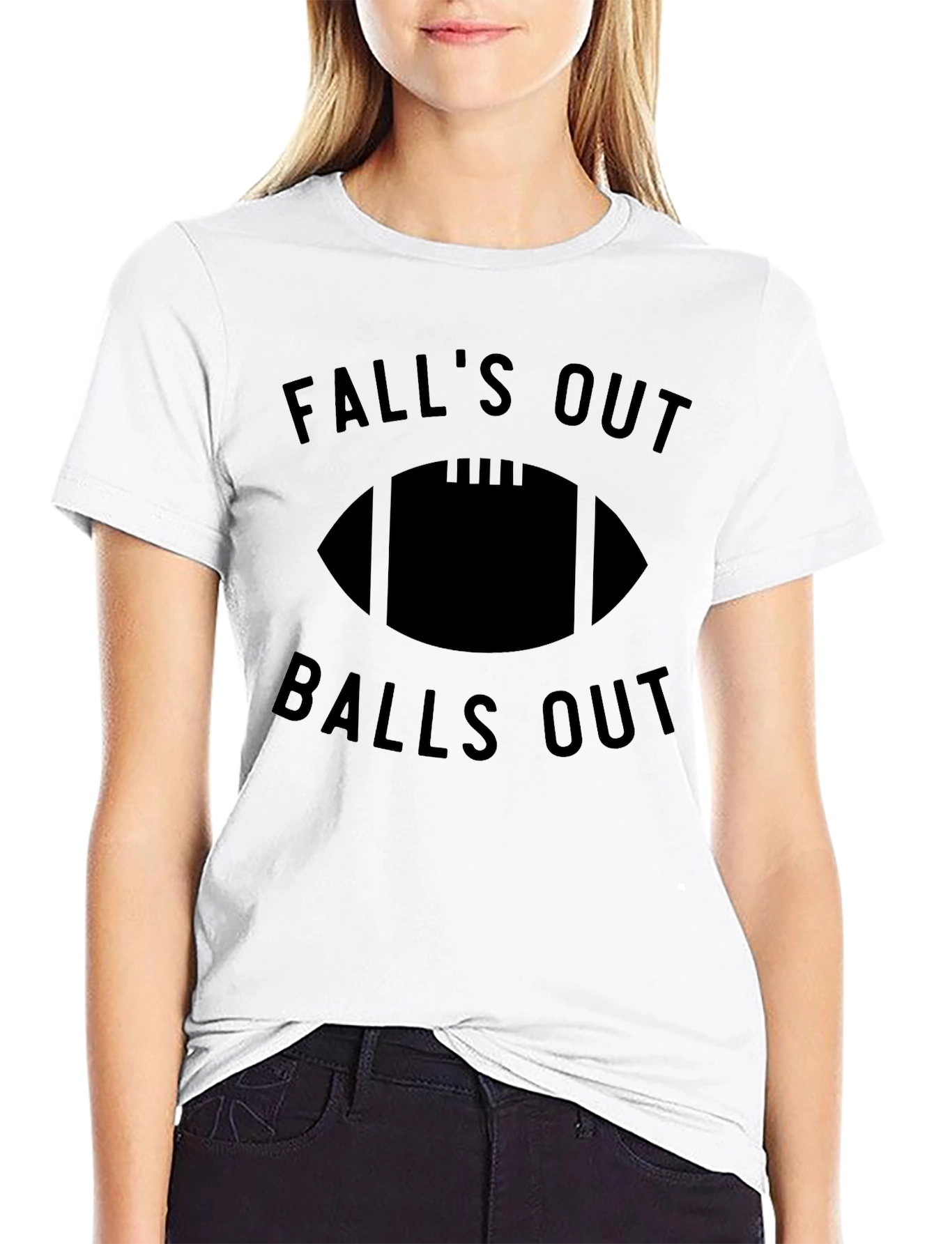 Falls Out Balls Out Football T-Shirt