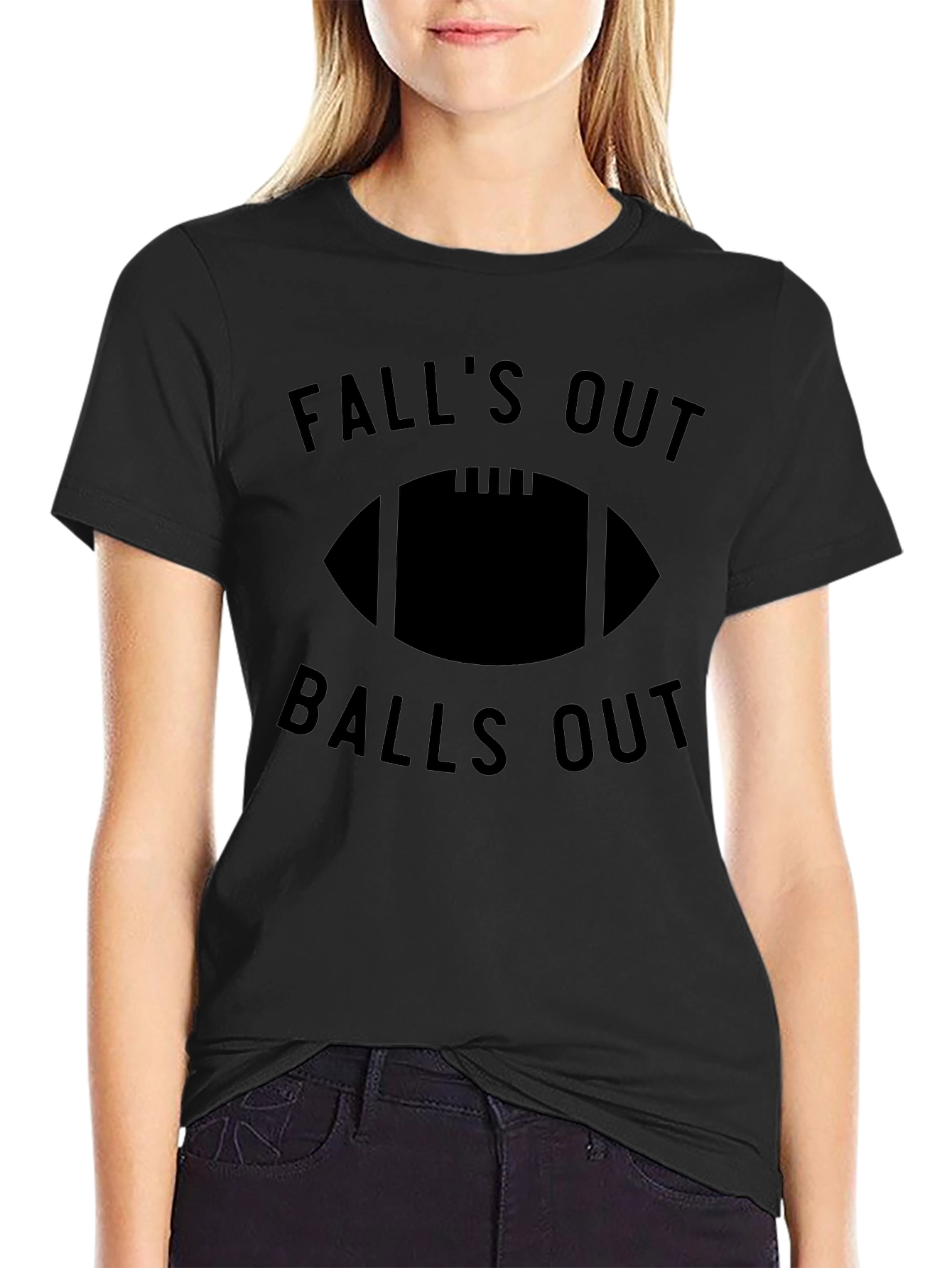 Falls Out Balls Out Football T-Shirt
