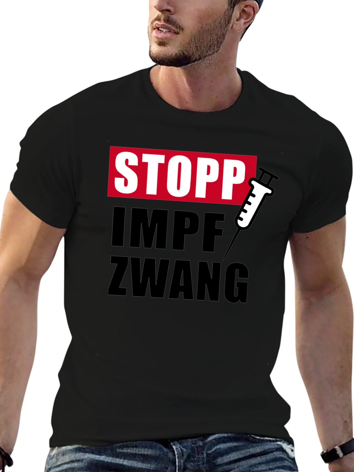 Stopp Impfzwang T-Shirt - Stop Vaccine Mandates