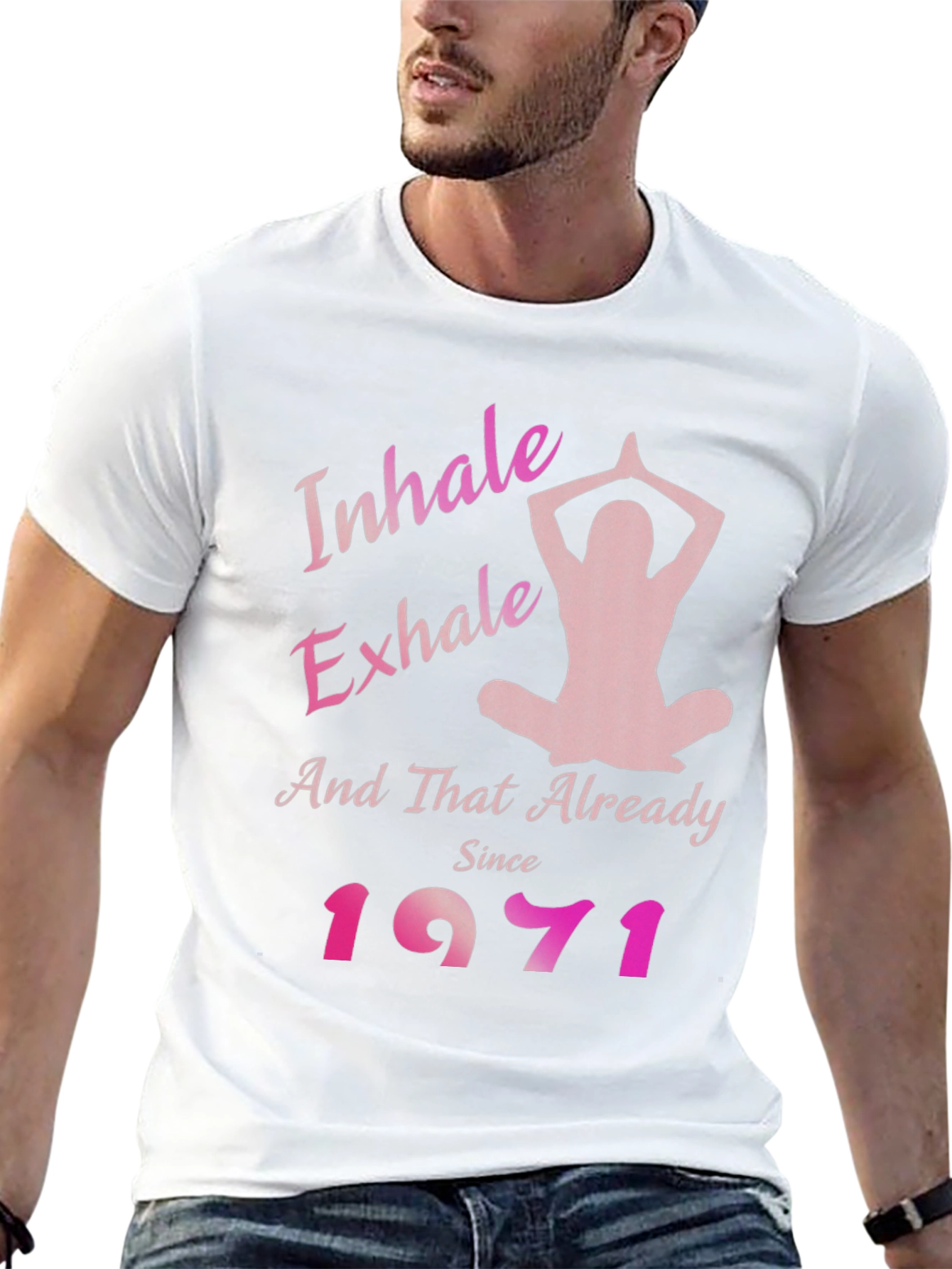 Inhale Exhale 1971 Yoga Tee