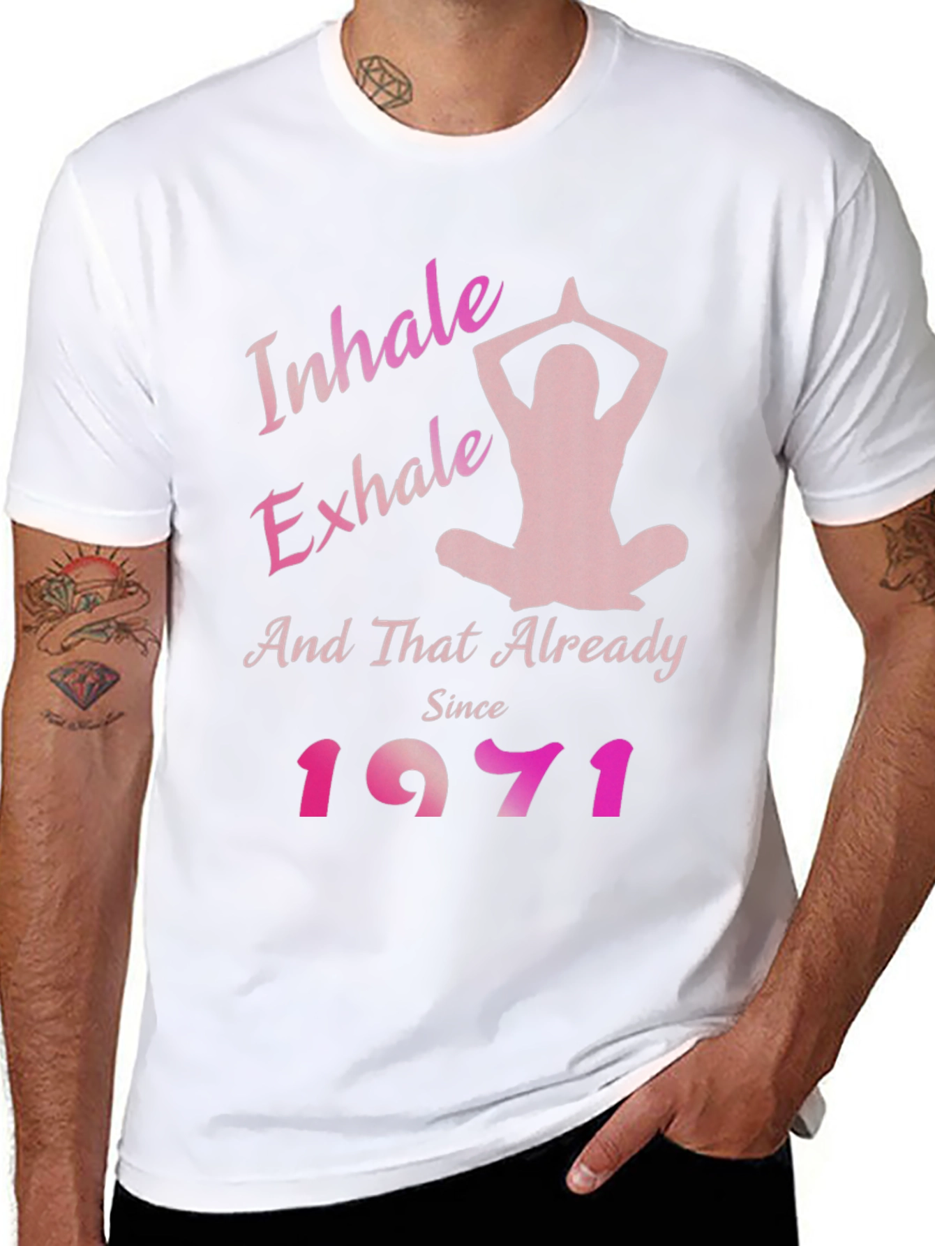 Inhale Exhale 1971 Yoga Tee