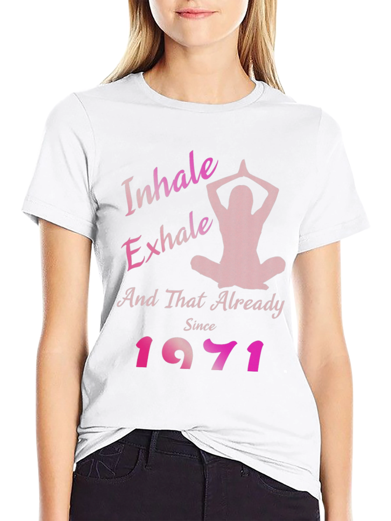 Inhale Exhale 1971 Yoga Tee