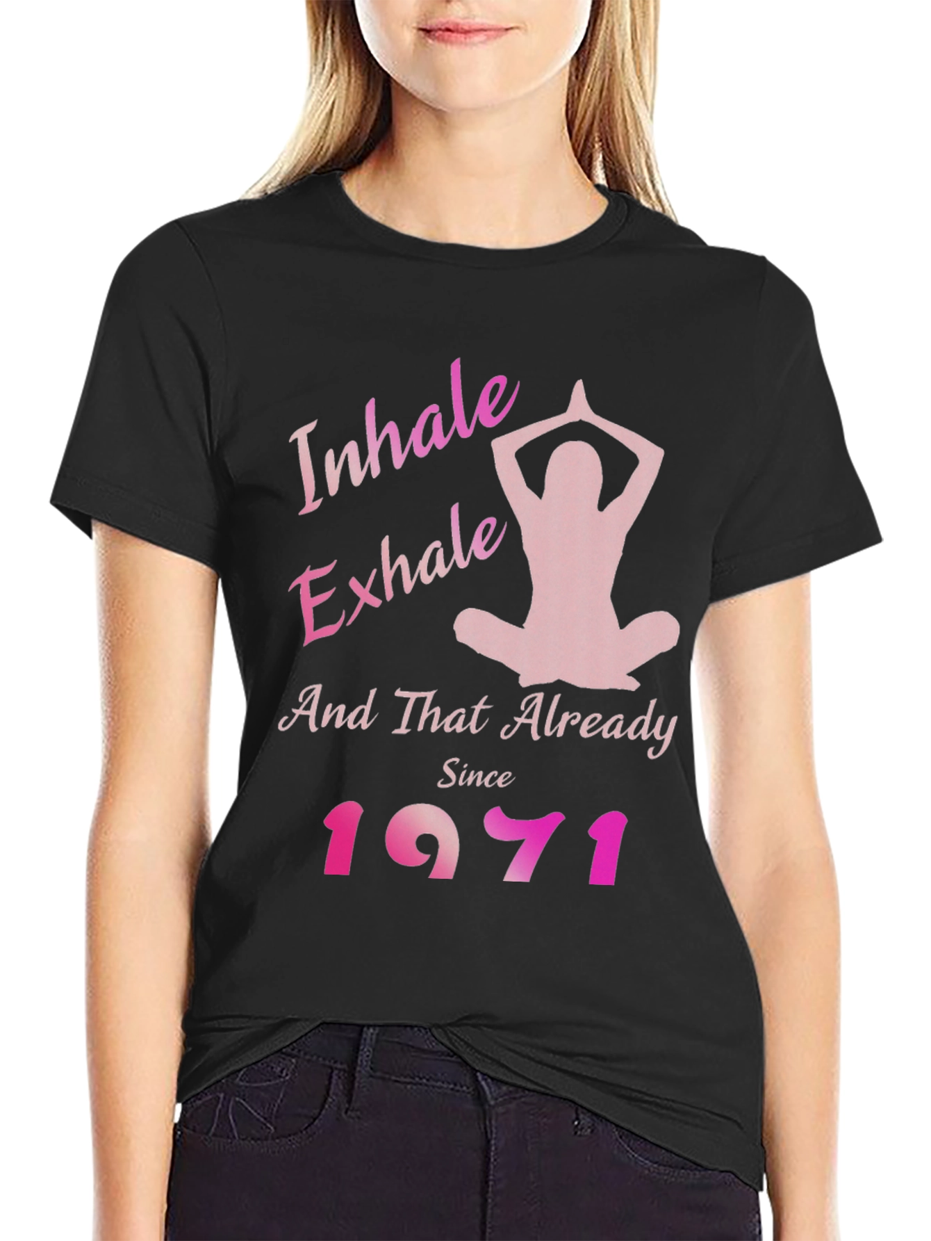Inhale Exhale 1971 Yoga Tee