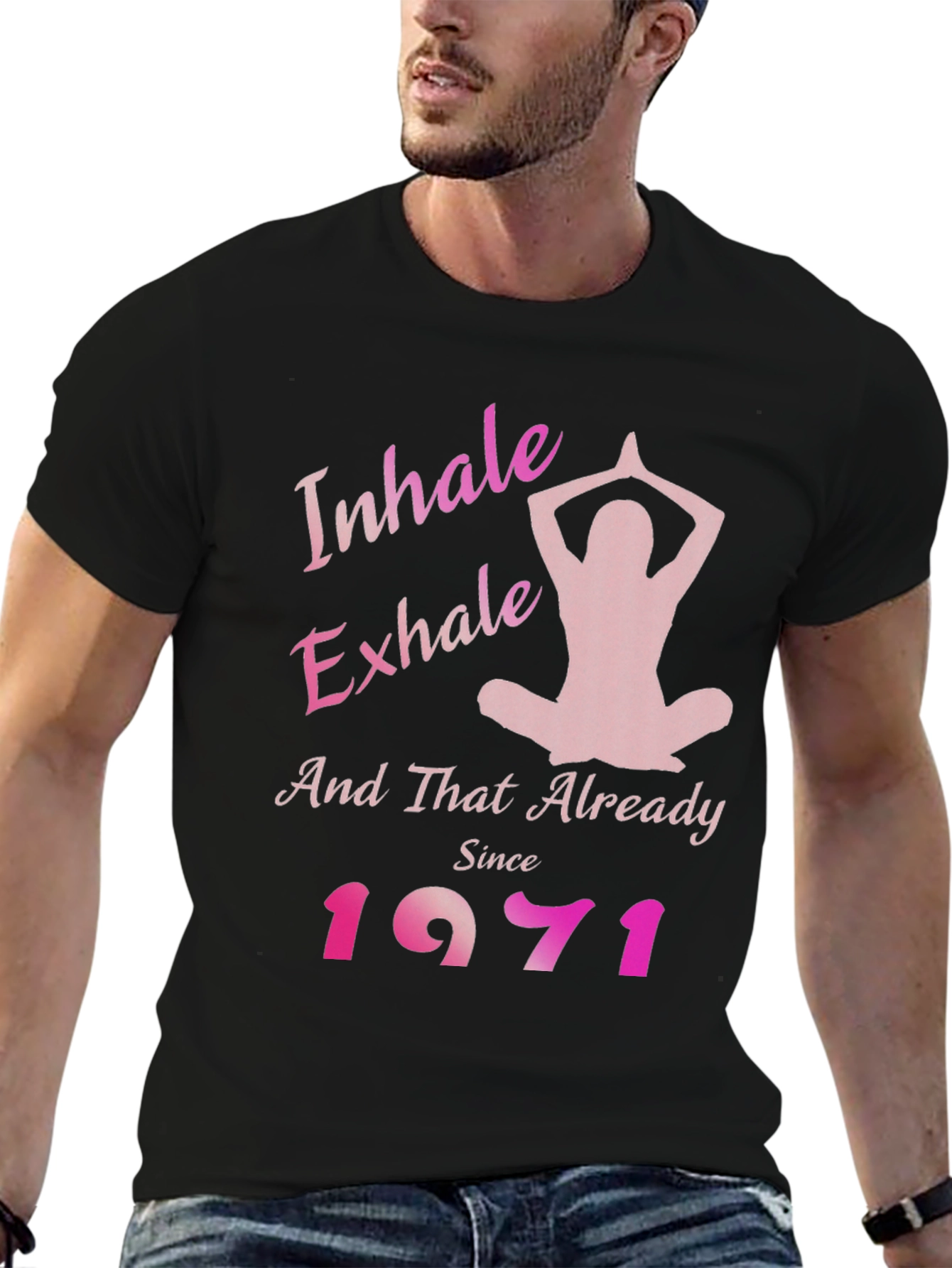 Inhale Exhale 1971 Yoga Tee