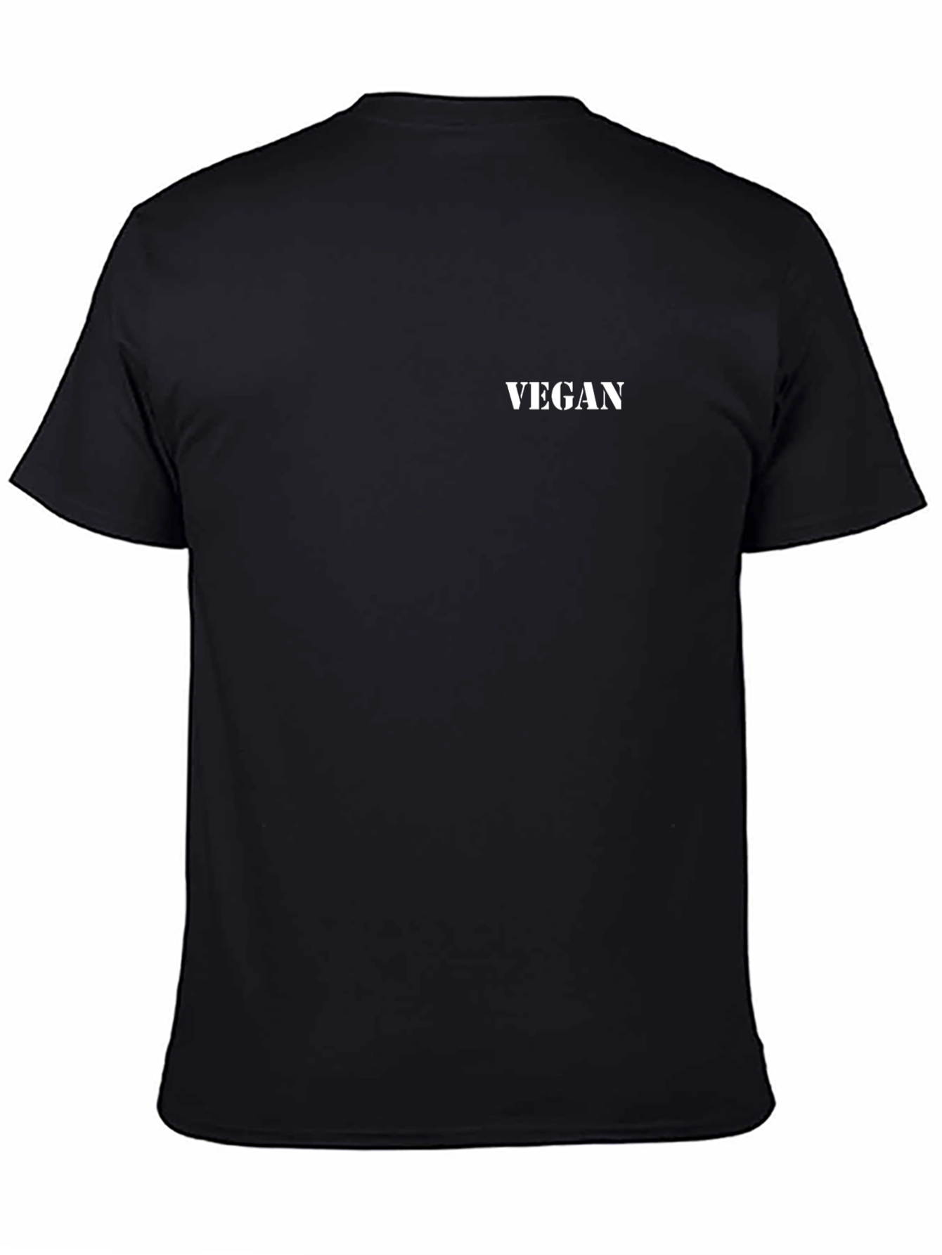 Vegan Statement Black T-Shirt - Classic & Comfortable