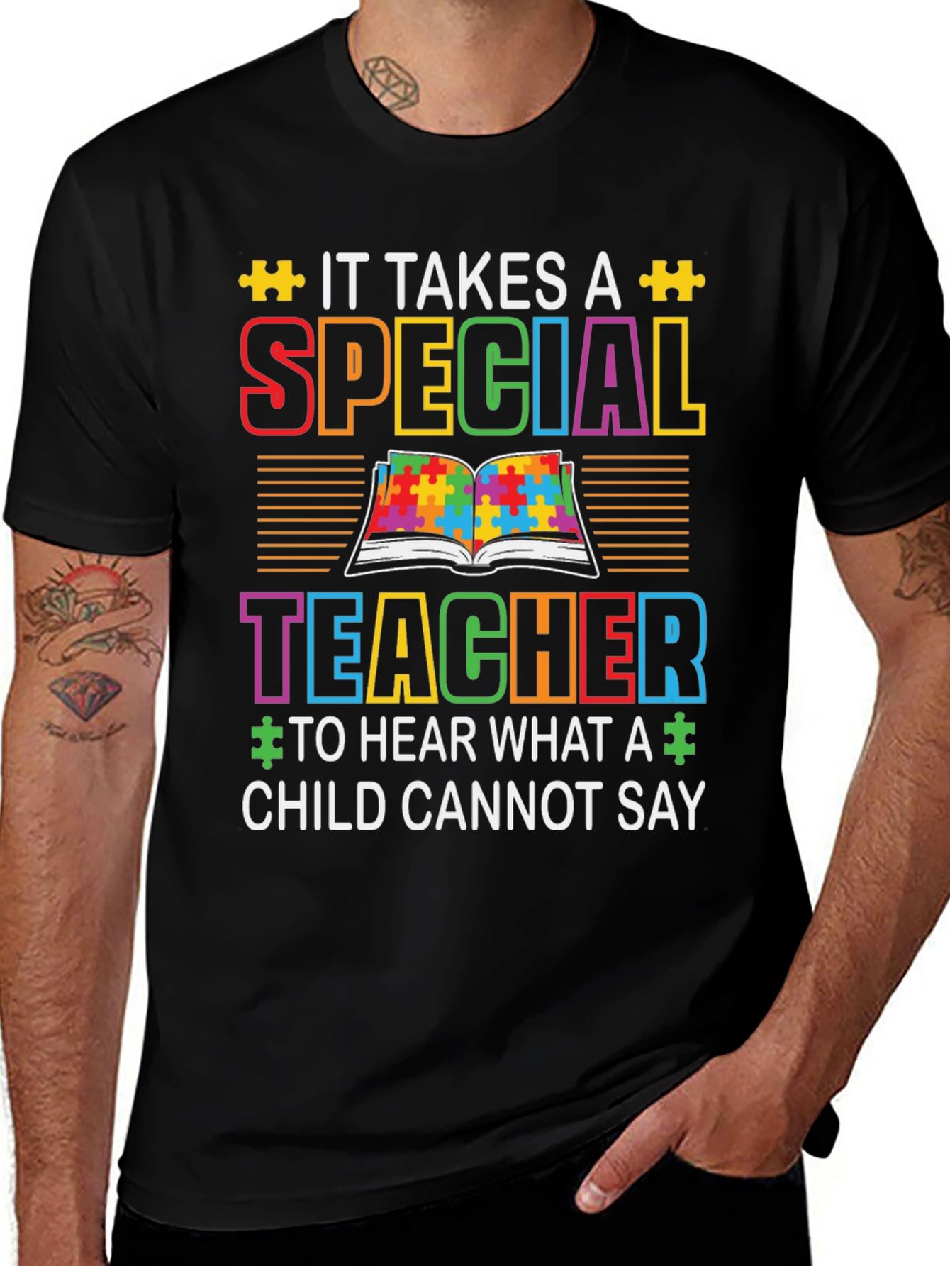 Special Teacher Autism Awareness T-Shirt