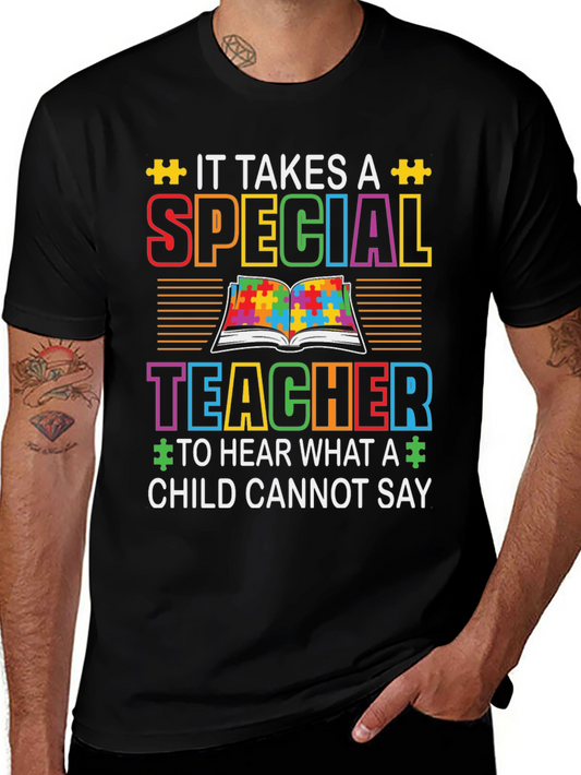 Special Teacher Autism Awareness T-Shirt