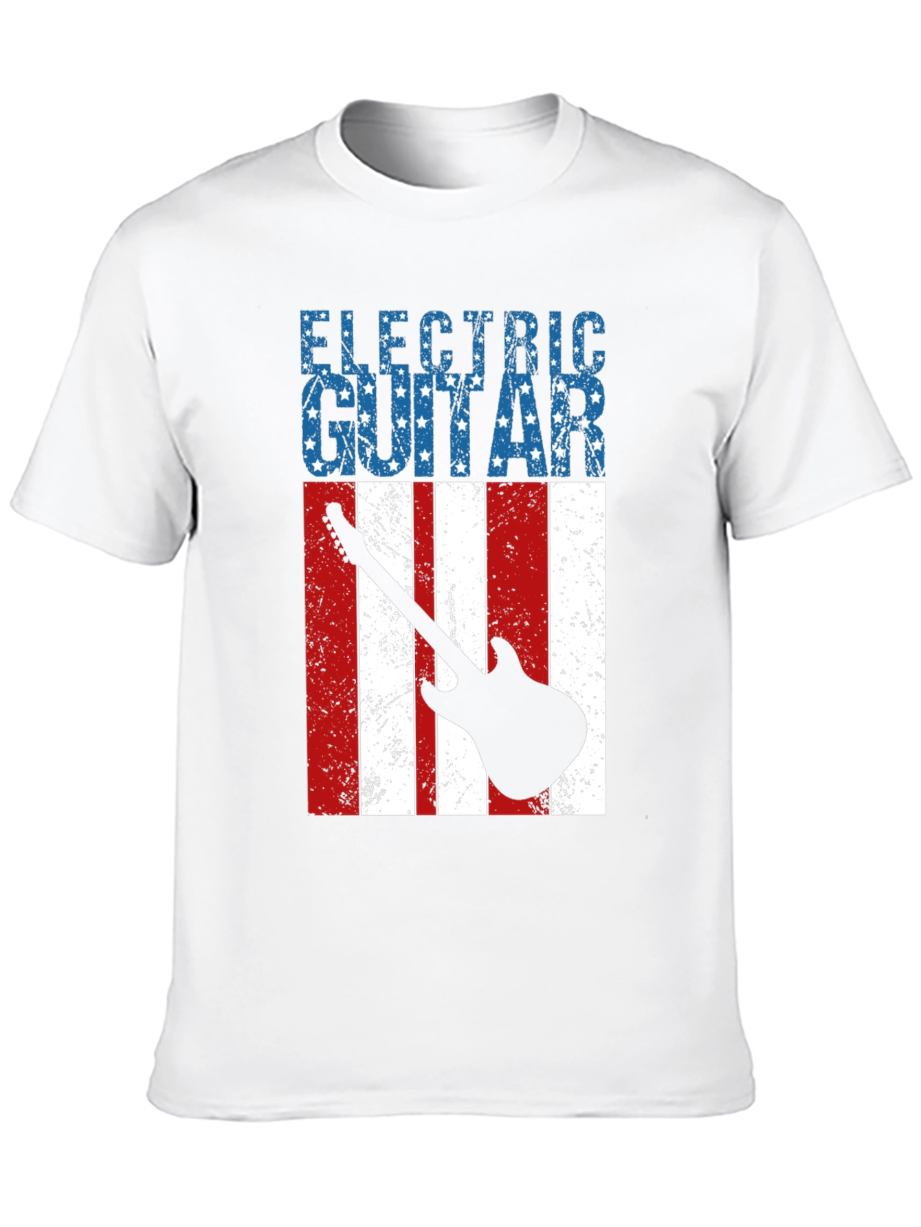 Electric Guitar American Flag T-Shirt