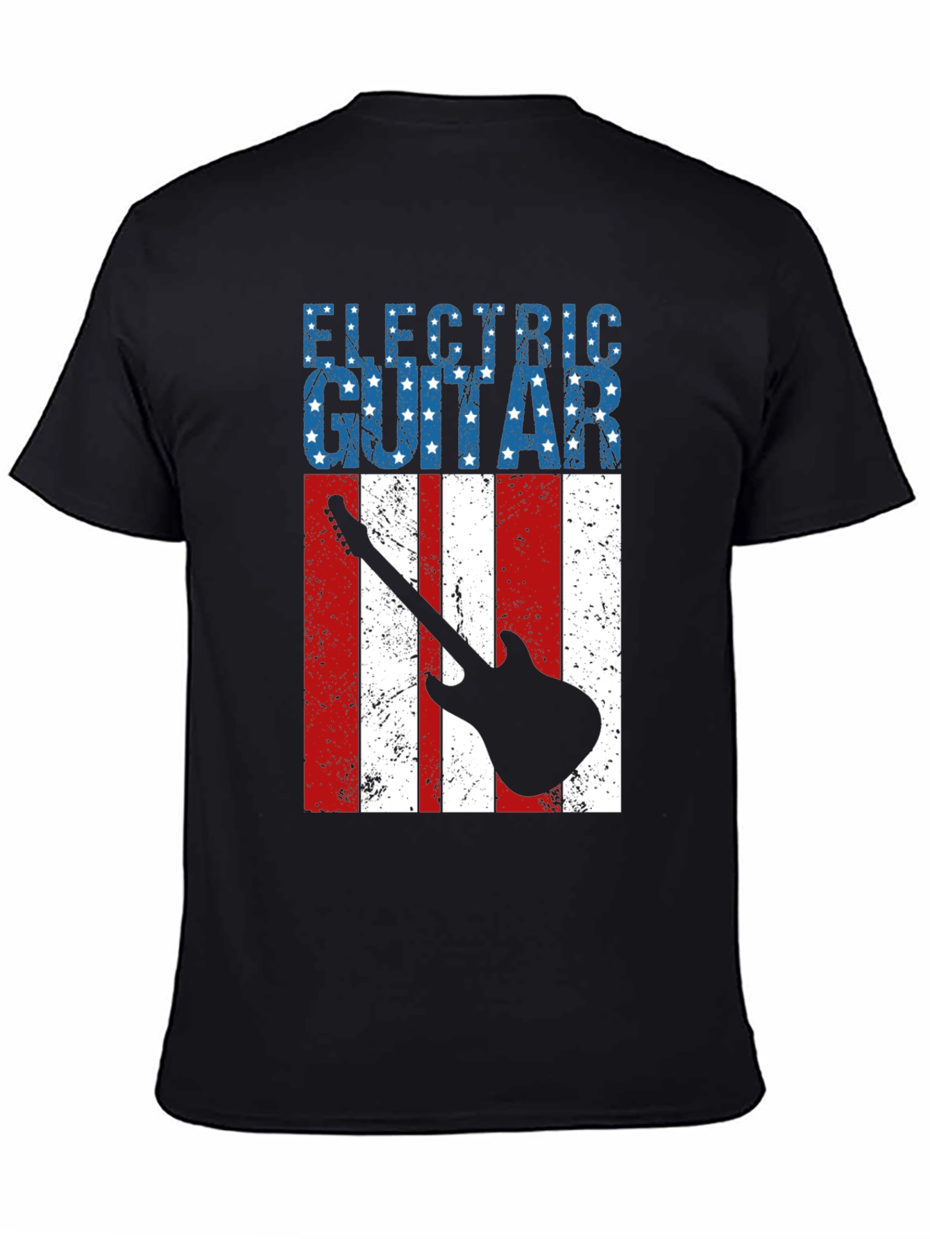 Electric Guitar American Flag T-Shirt
