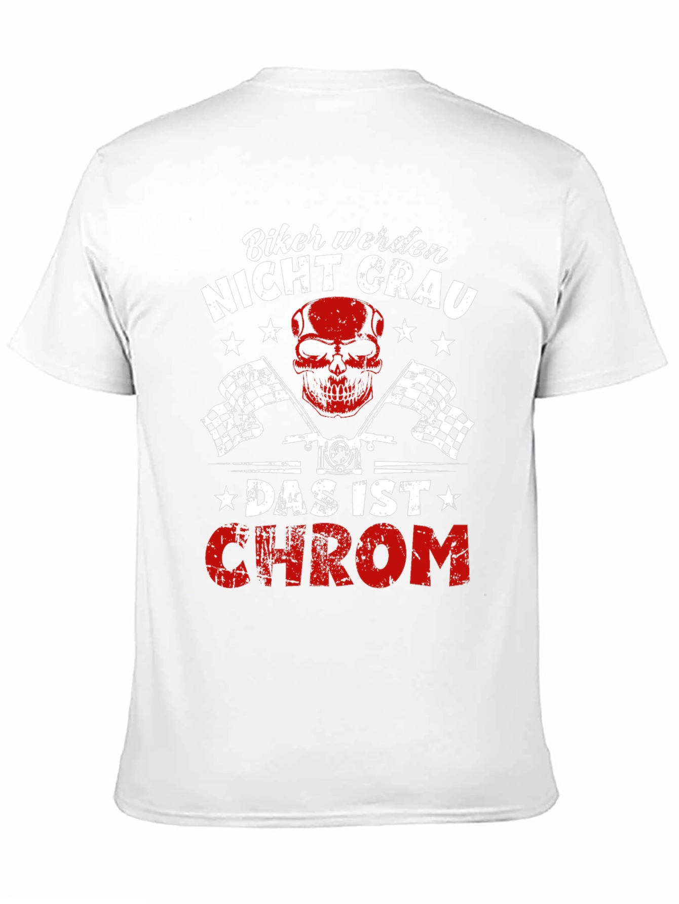 Biker Nicht Grau Graphic Tee