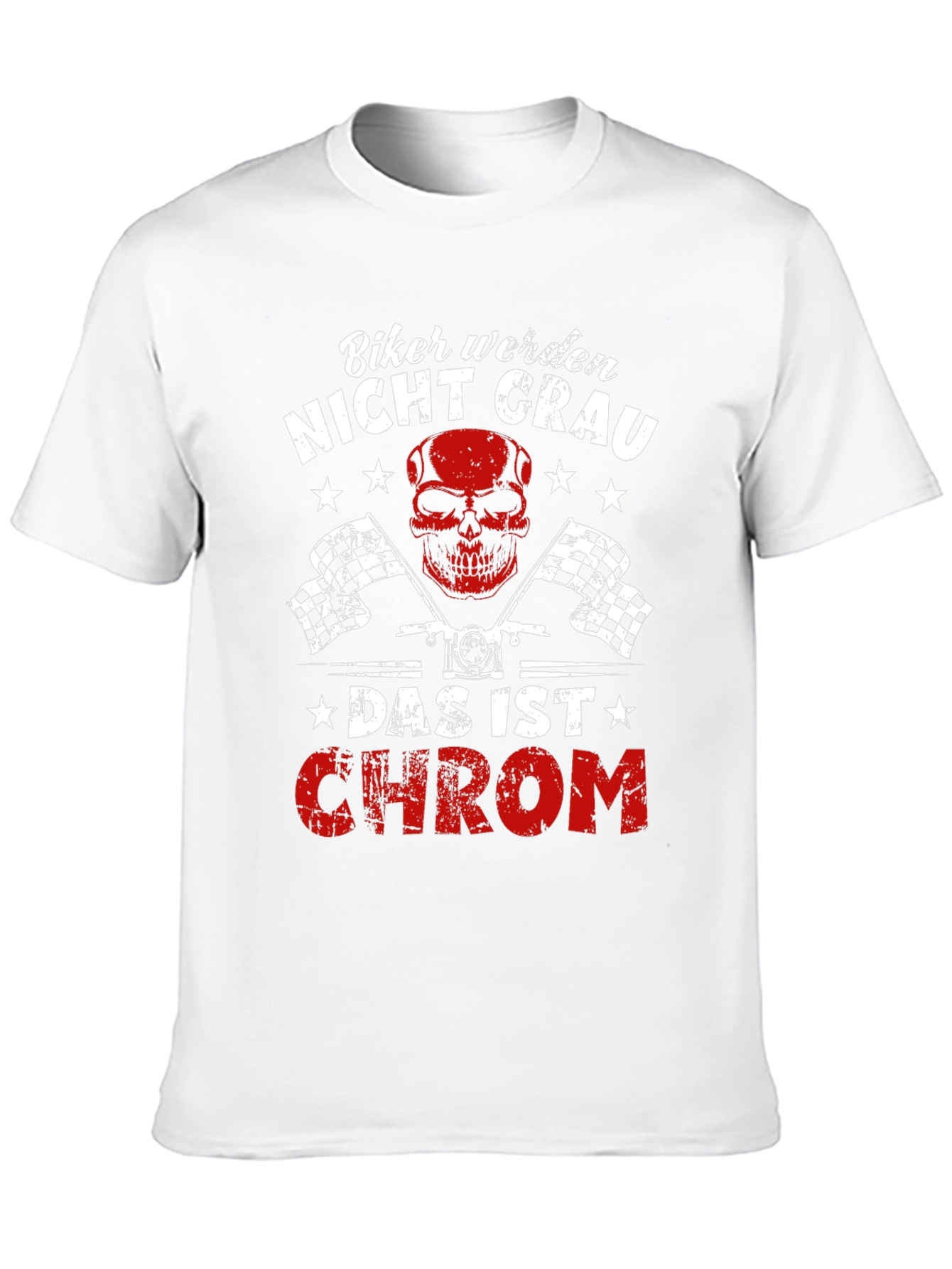 Biker Nicht Grau Graphic Tee