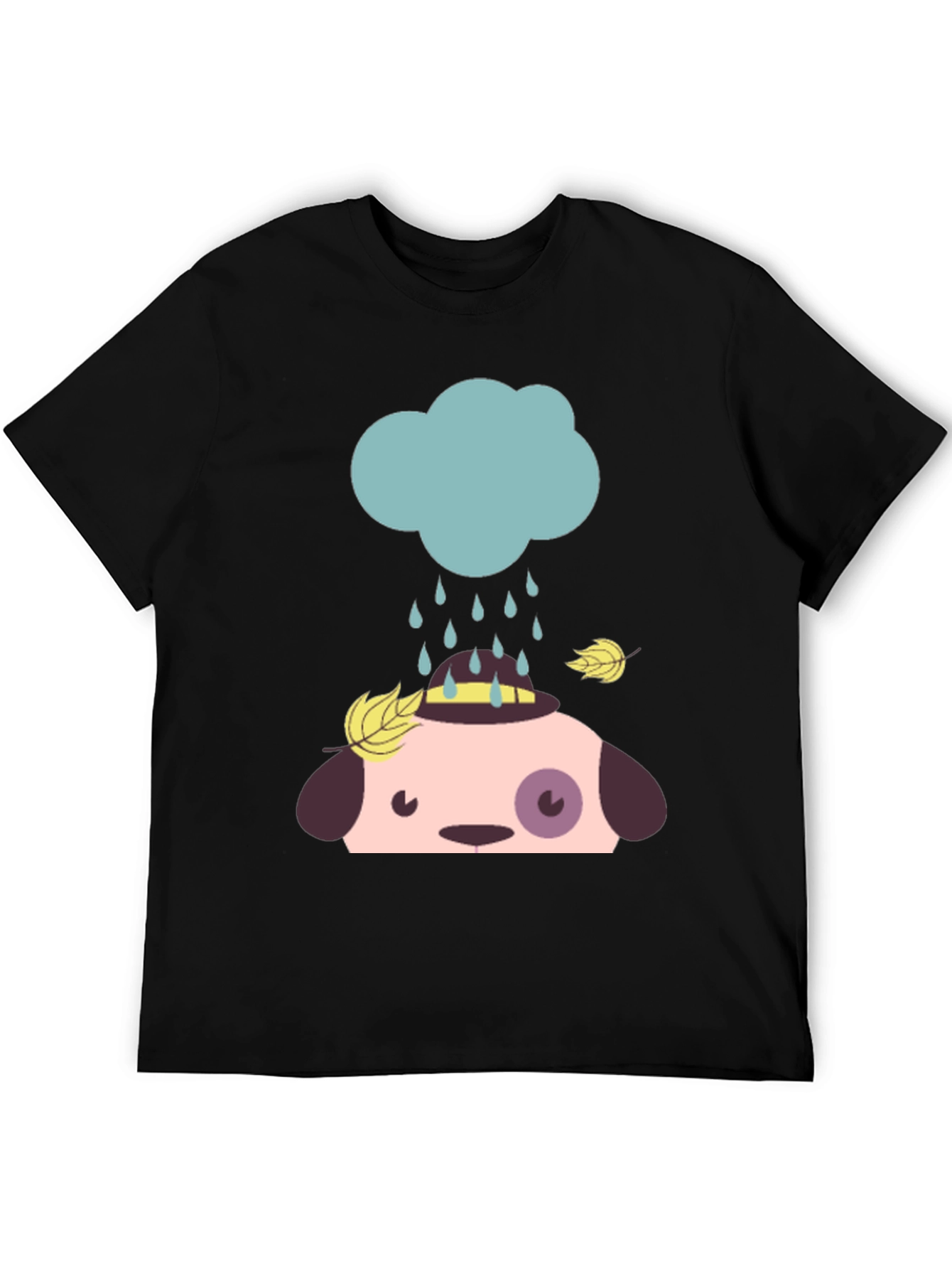 Cute Dog Rain Cloud Graphic Tee