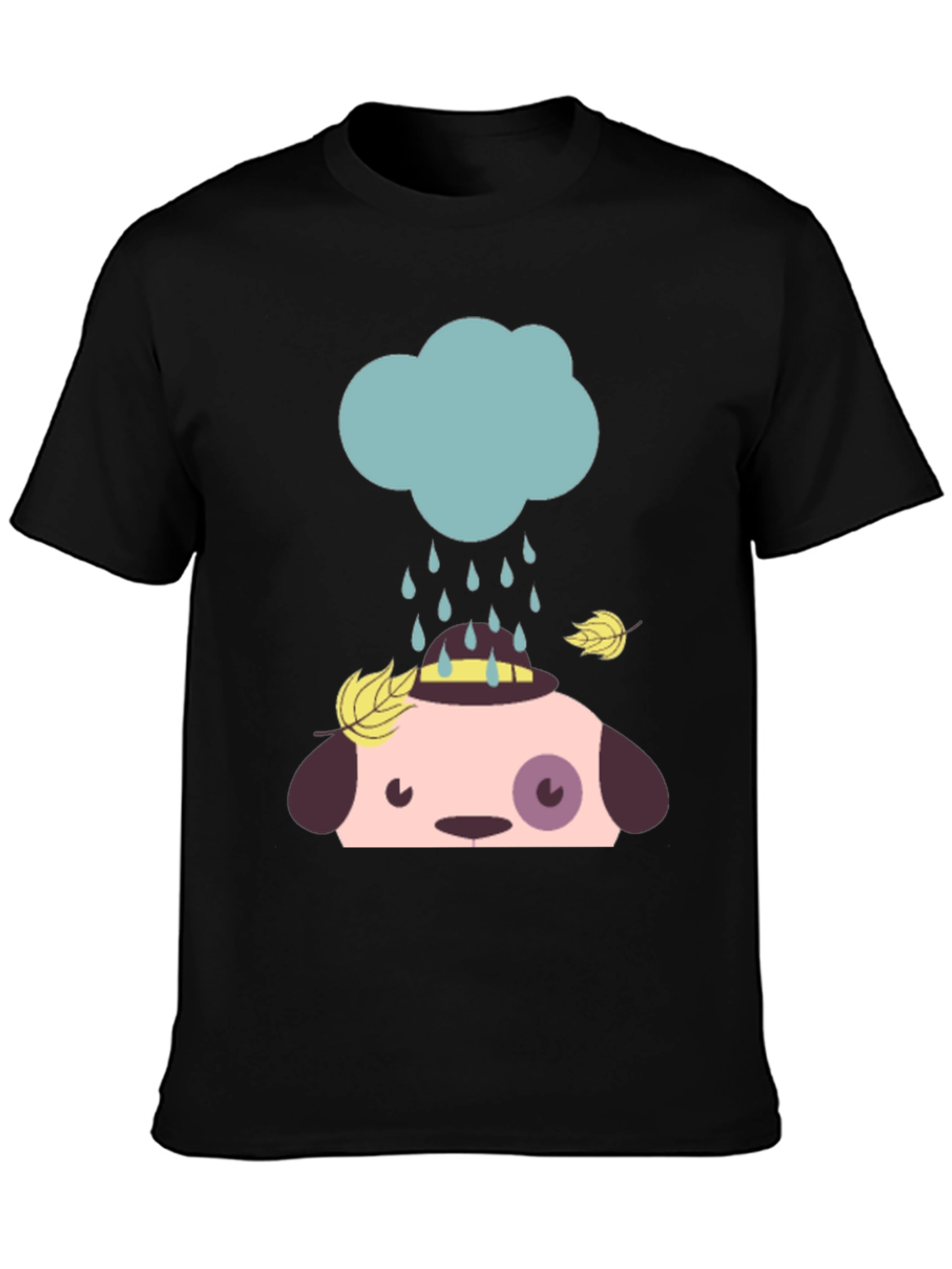 Cute Dog Rain Cloud Graphic Tee