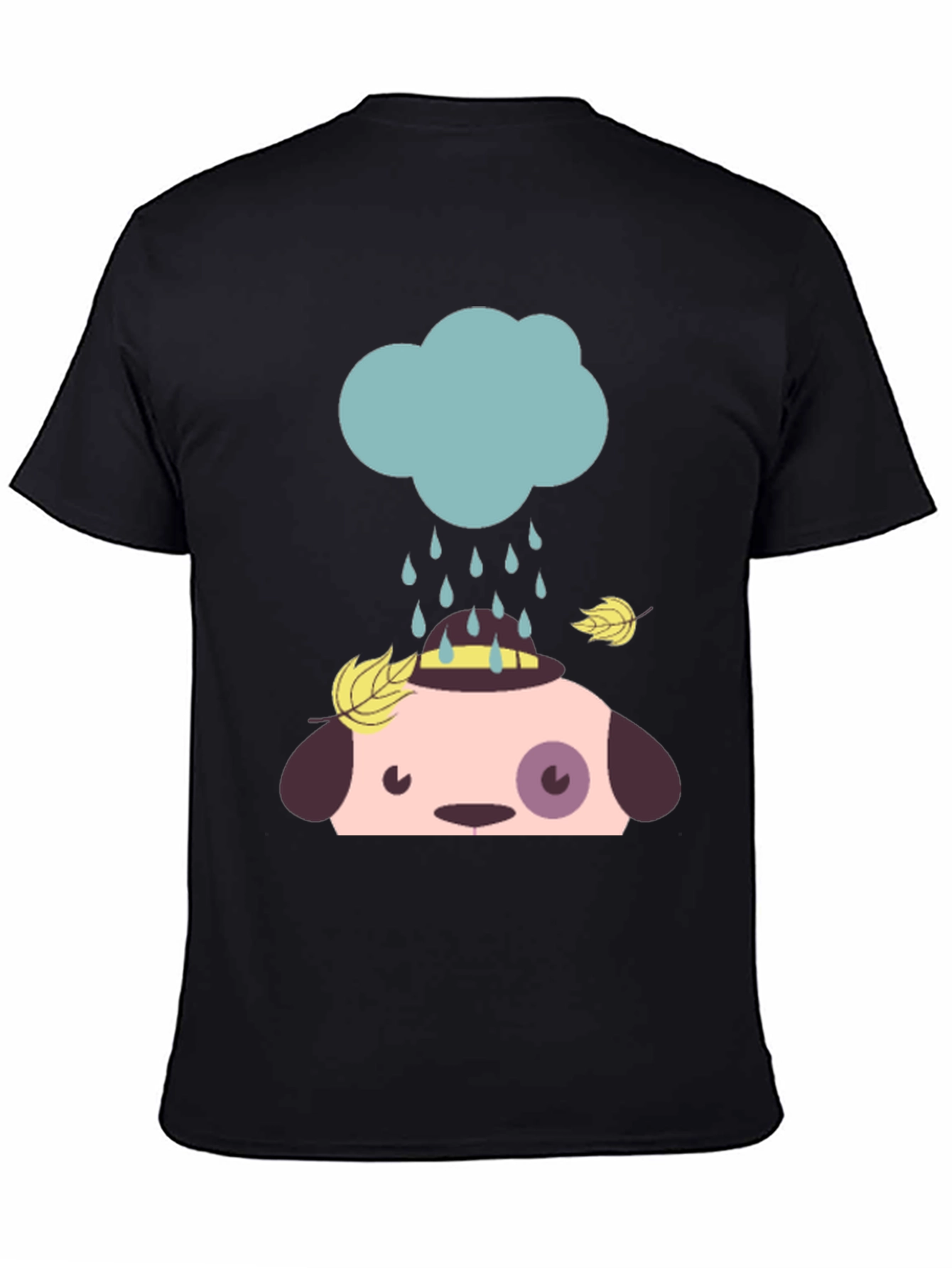 Cute Dog Rain Cloud Graphic Tee
