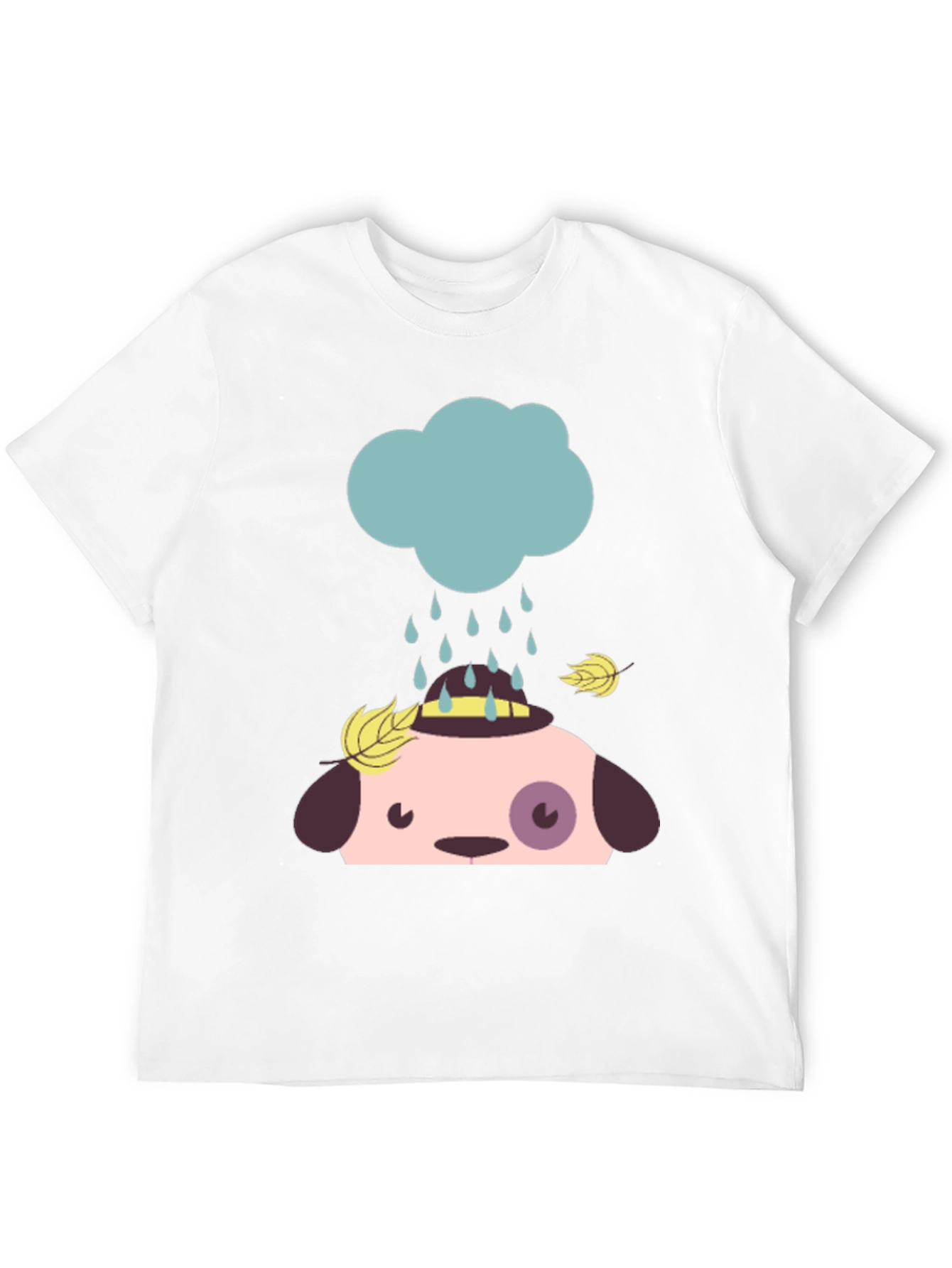 Cute Dog Rain Cloud Graphic Tee