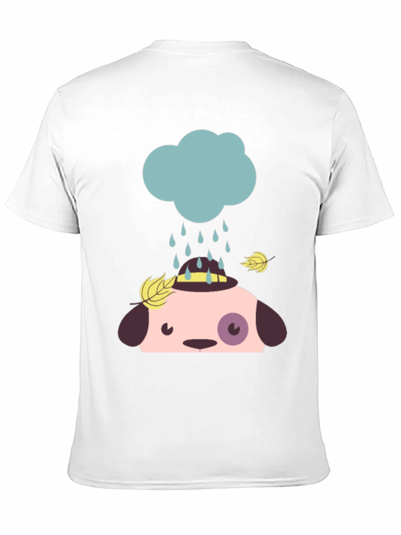 Cute Dog Rain Cloud Graphic Tee
