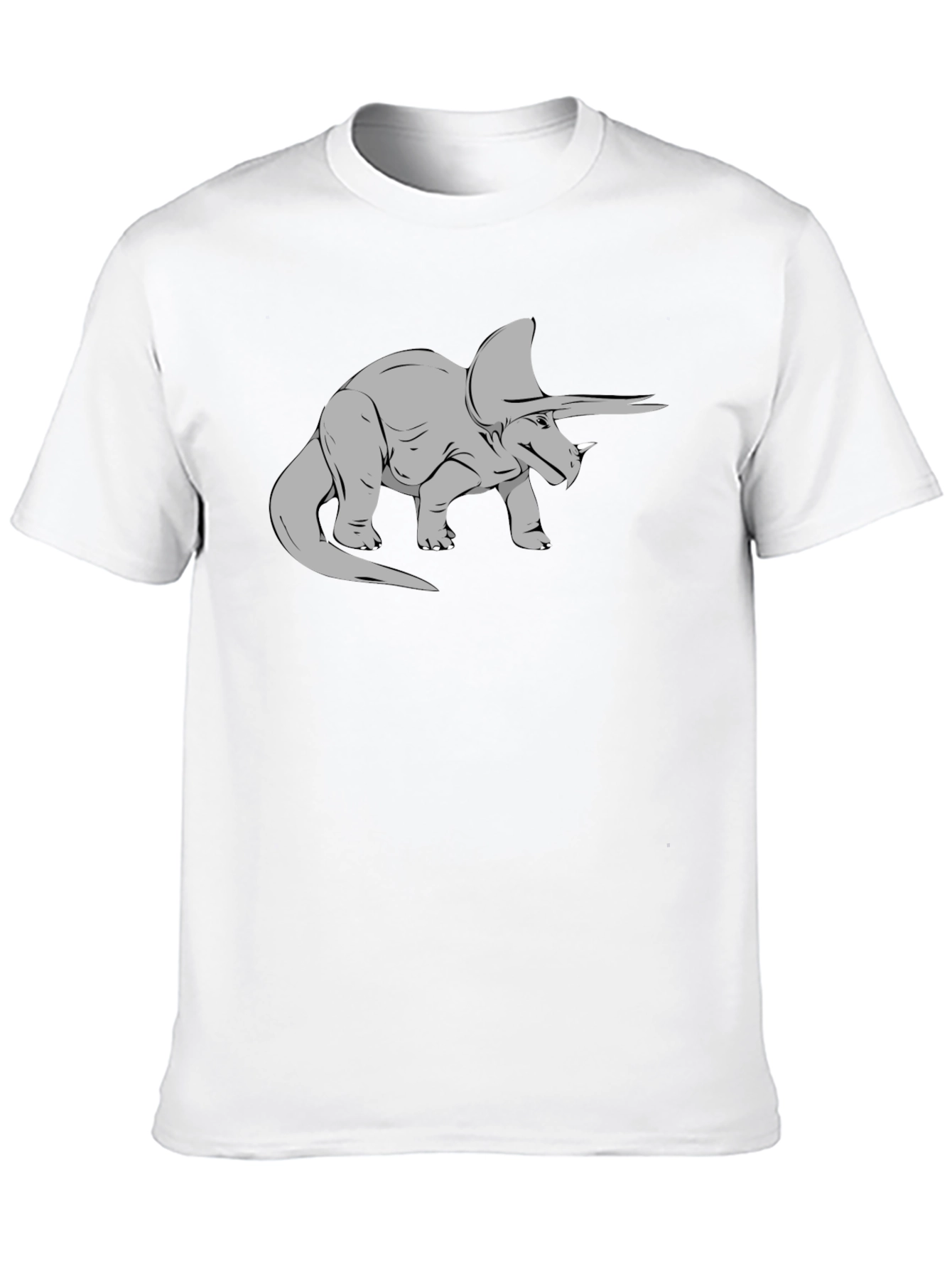 Triceratops Graphic Tee - Black Classic Fit