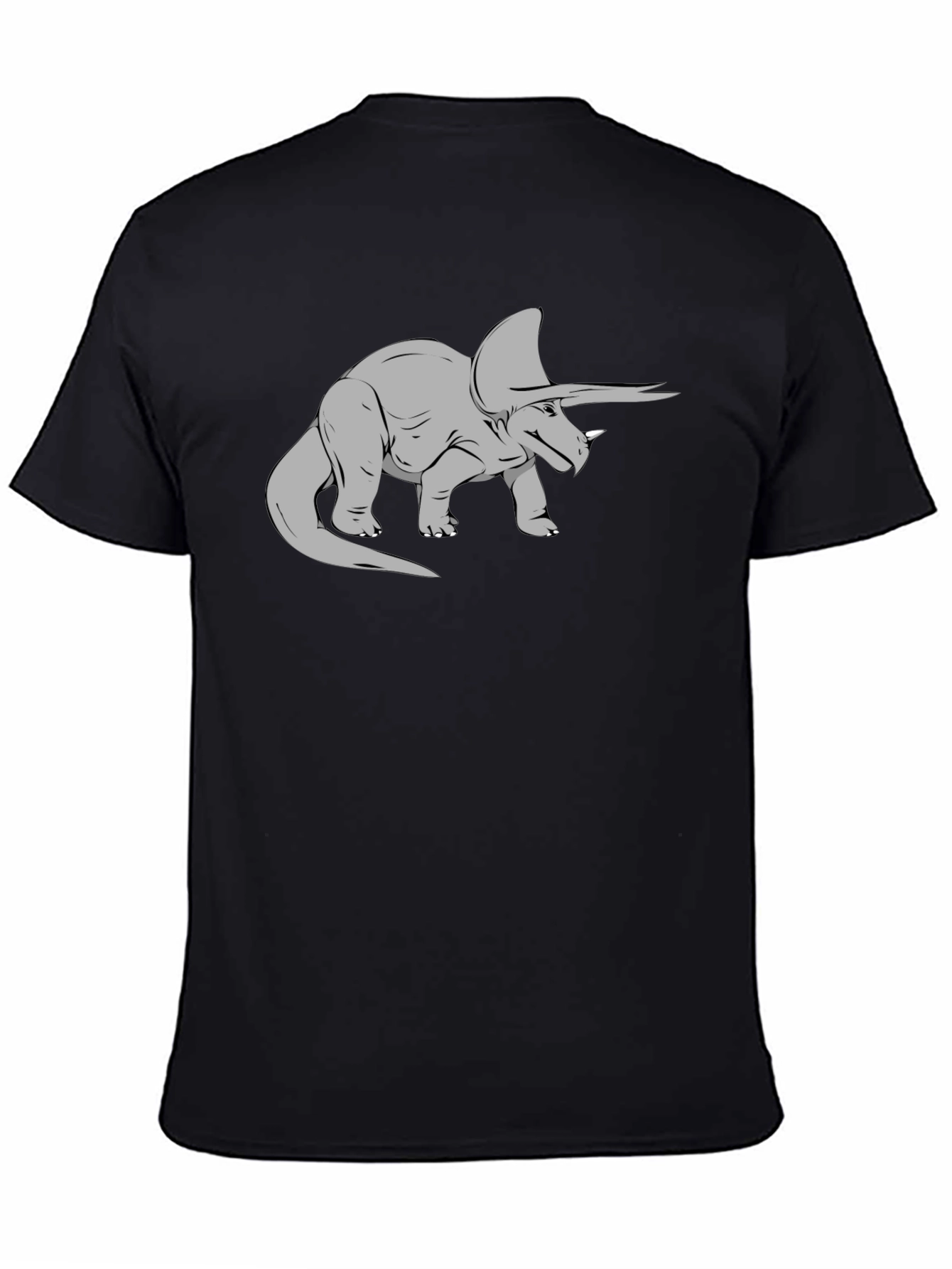 Triceratops Graphic Tee - Black Classic Fit