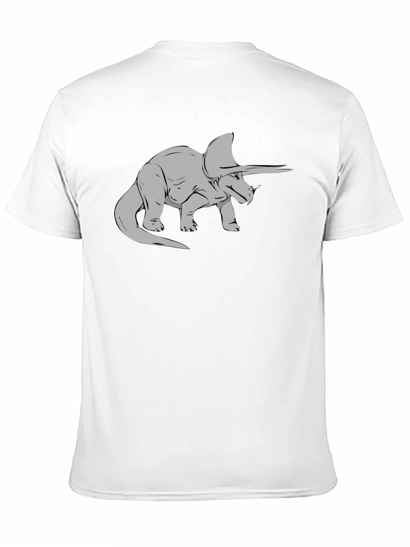Triceratops Graphic Tee - Black Classic Fit