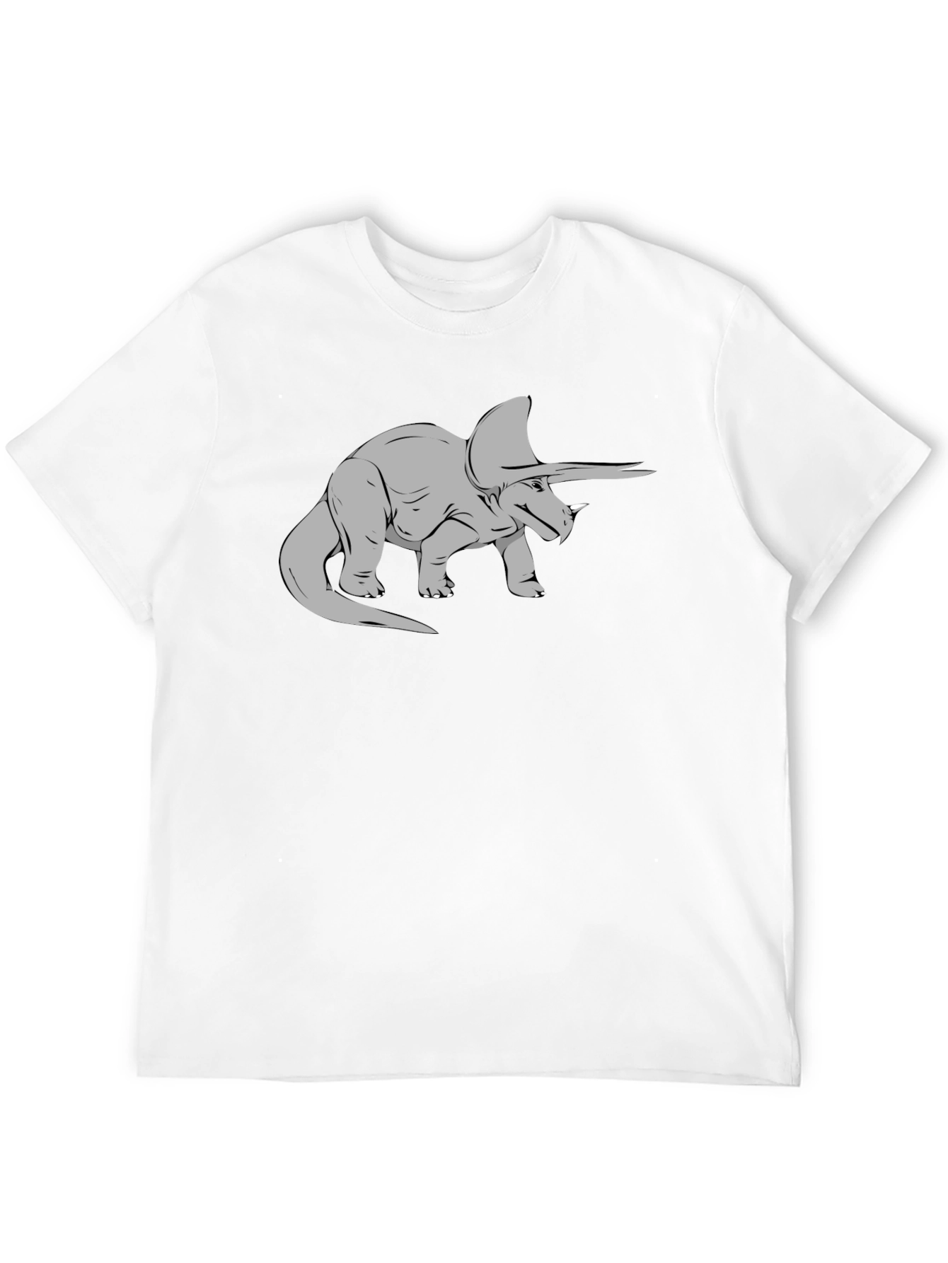 Triceratops Graphic Tee - Black Classic Fit