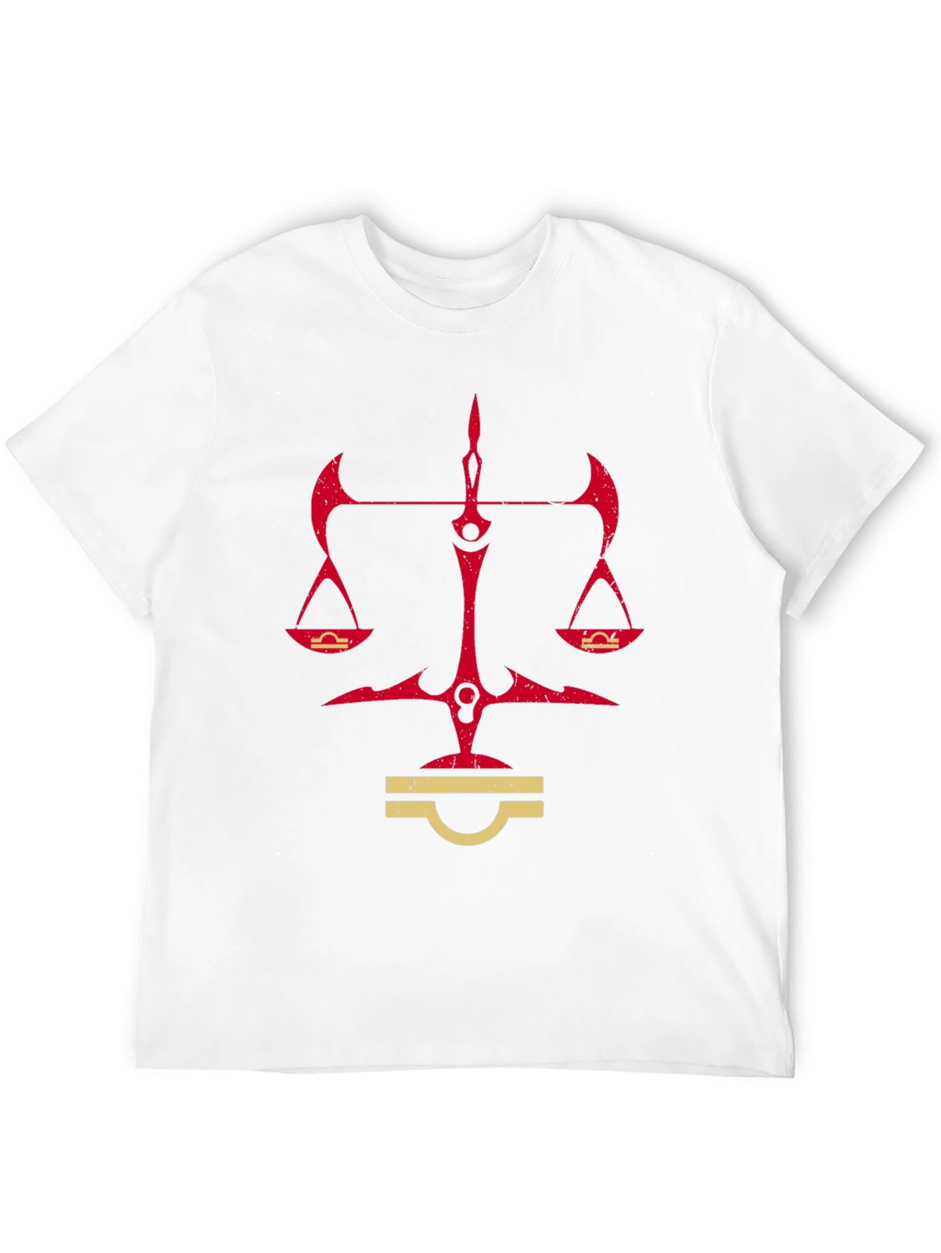 Libra Zodiac Graphic Tee - Black