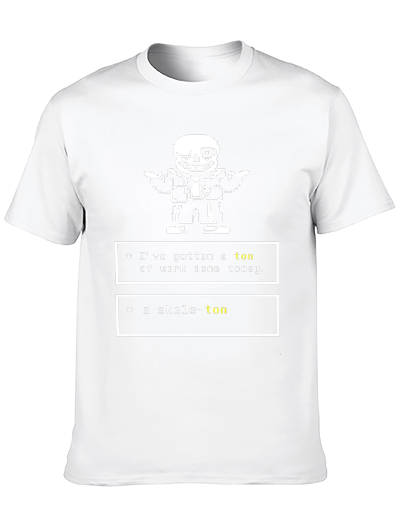 Undertale Sans Skele-ton Black T-Shirt