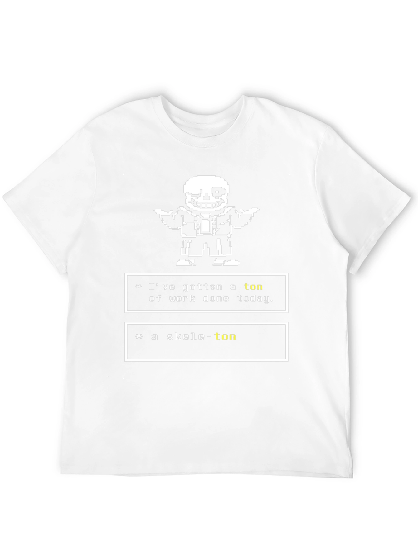 Undertale Sans Skele-ton Black T-Shirt