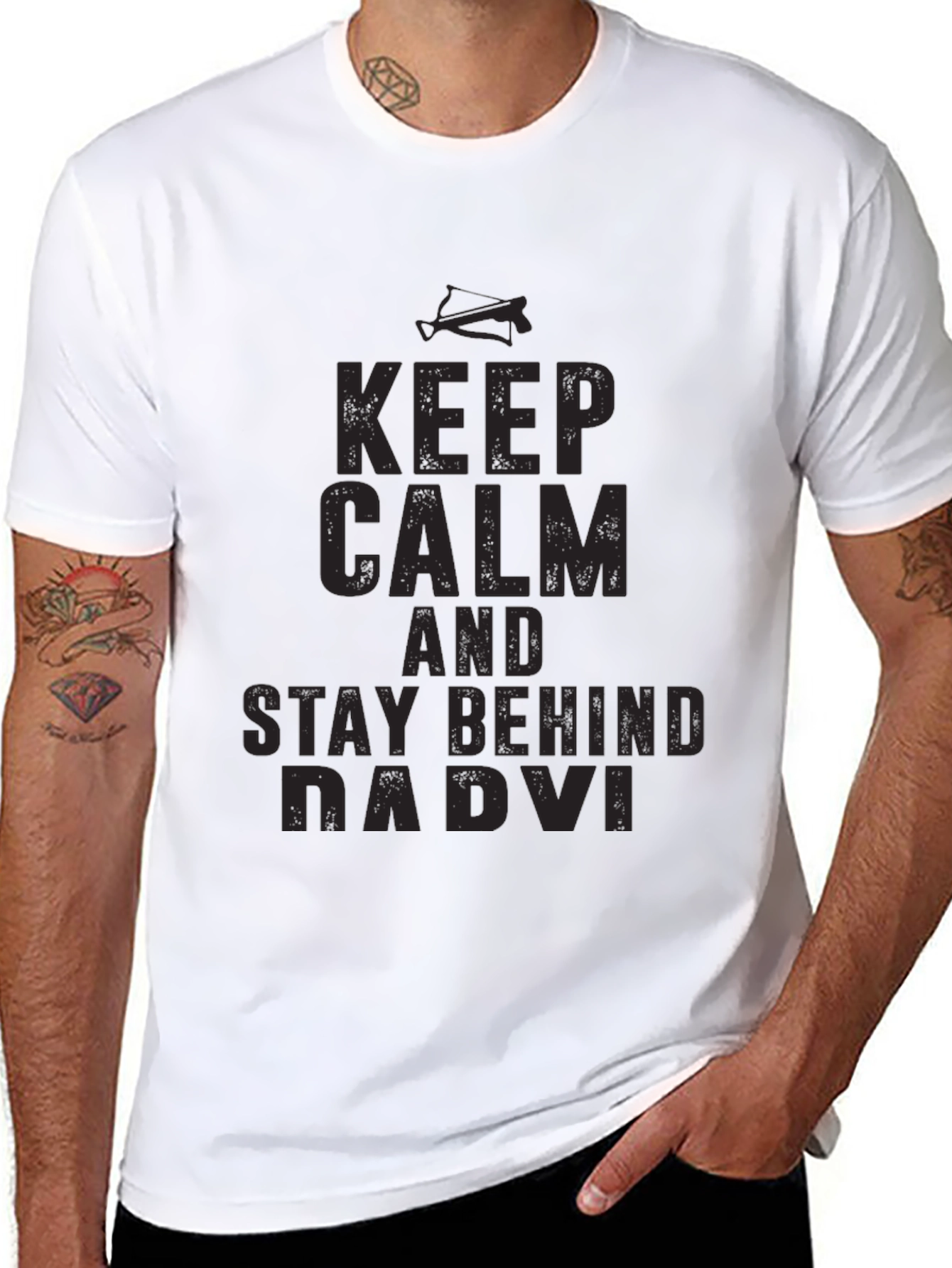 Keep Calm & Stay Behind Dadvi T-Shirt