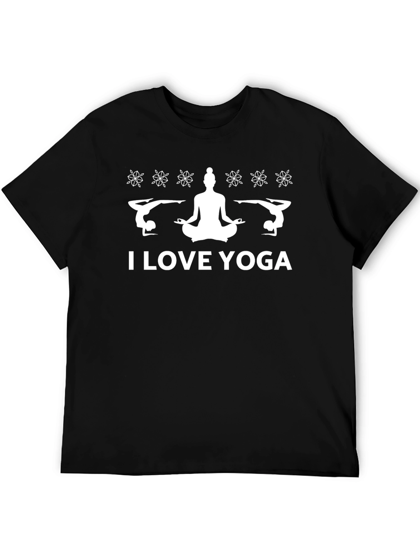 Yoga Lover Tee - Black Cotton Blend