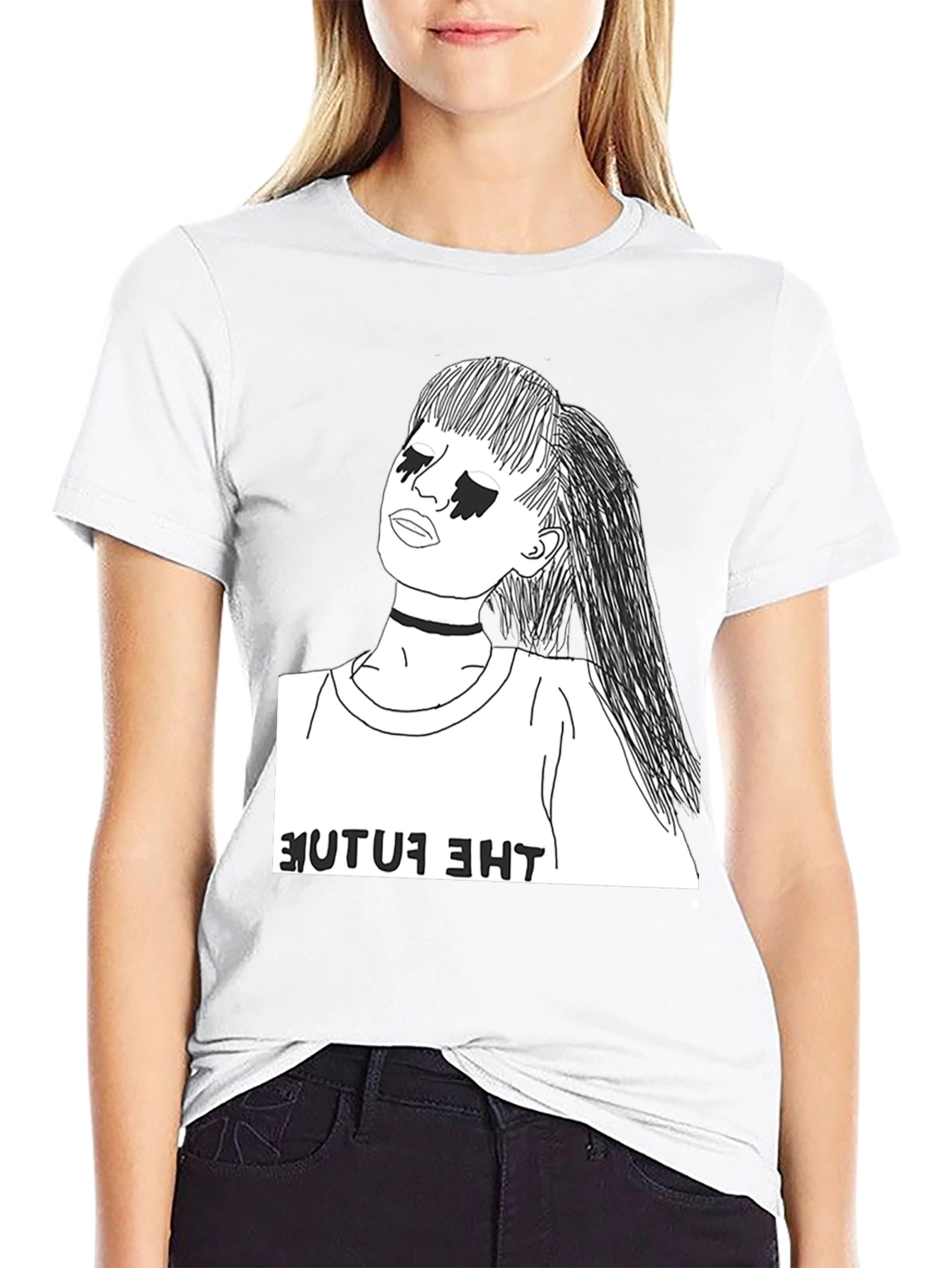 The Future Graphic T-Shirt - Stylish Black Tee