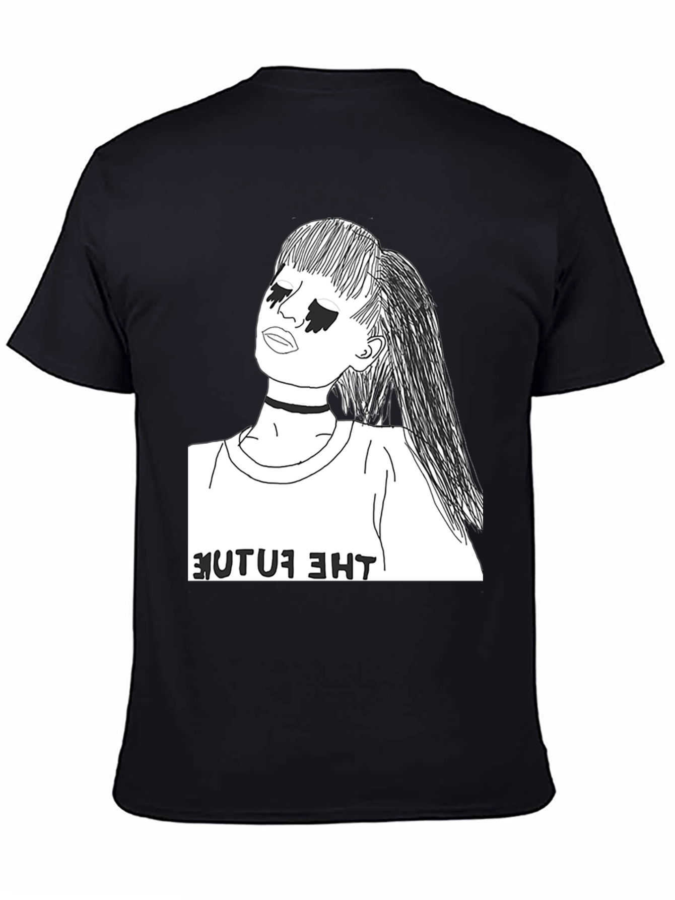 The Future Graphic T-Shirt - Stylish Black Tee