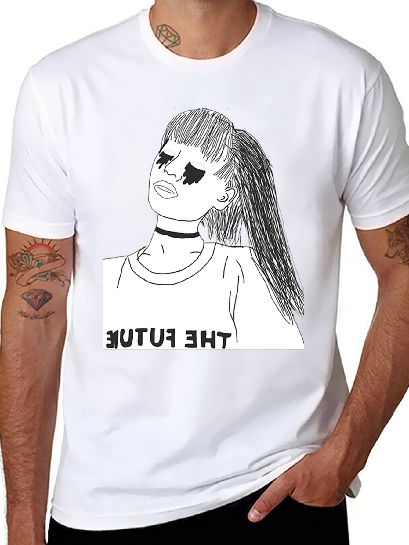 The Future Graphic T-Shirt - Stylish Black Tee