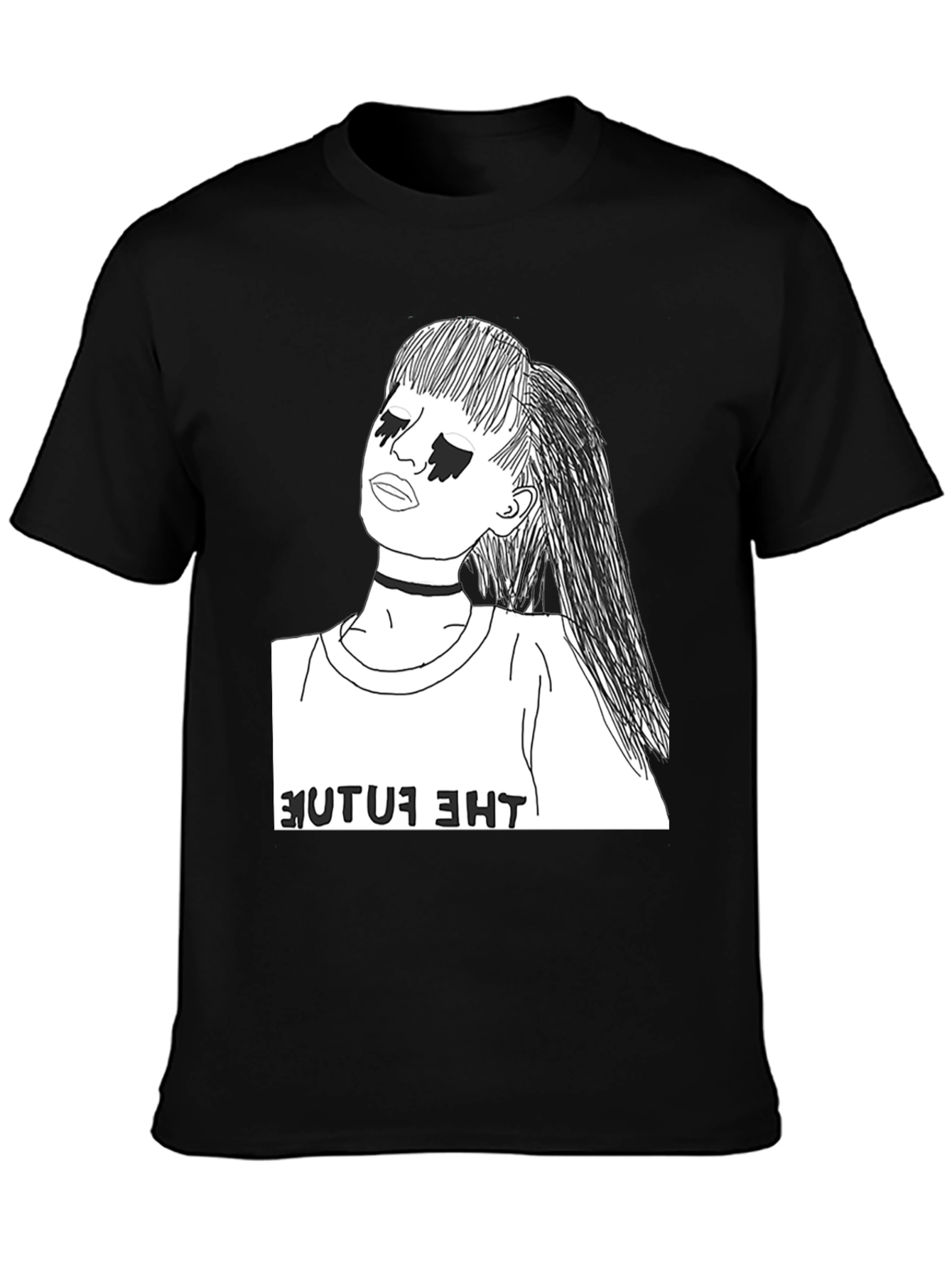 The Future Graphic T-Shirt - Stylish Black Tee