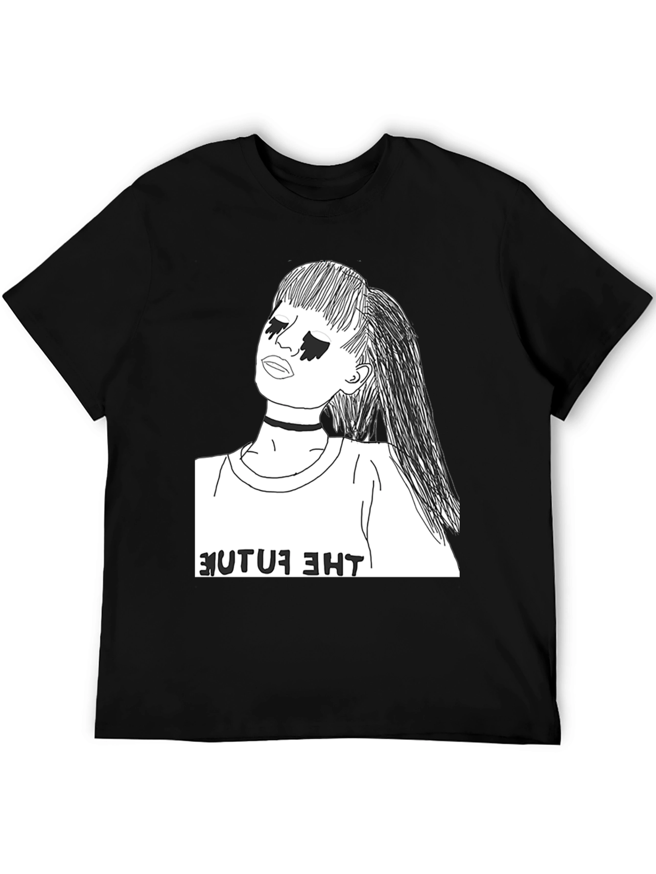 The Future Graphic T-Shirt - Stylish Black Tee