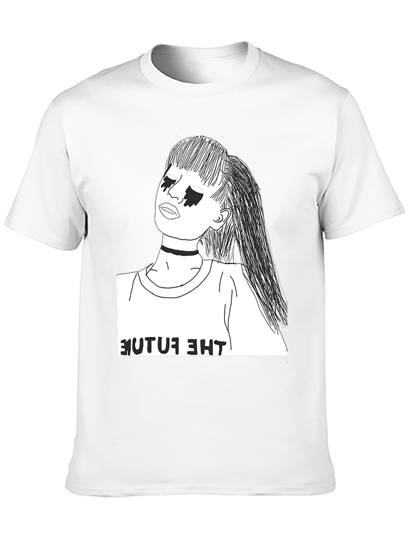 The Future Graphic T-Shirt - Stylish Black Tee