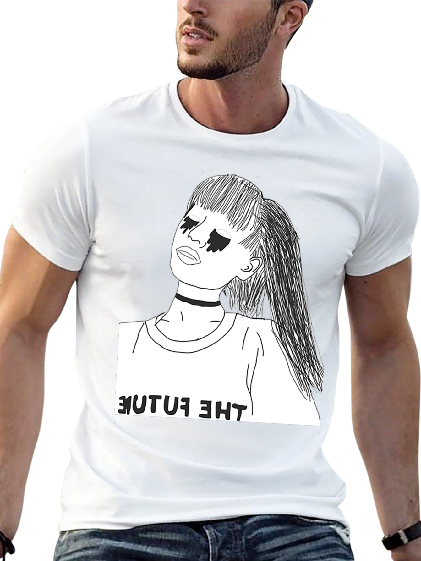 The Future Graphic T-Shirt - Stylish Black Tee
