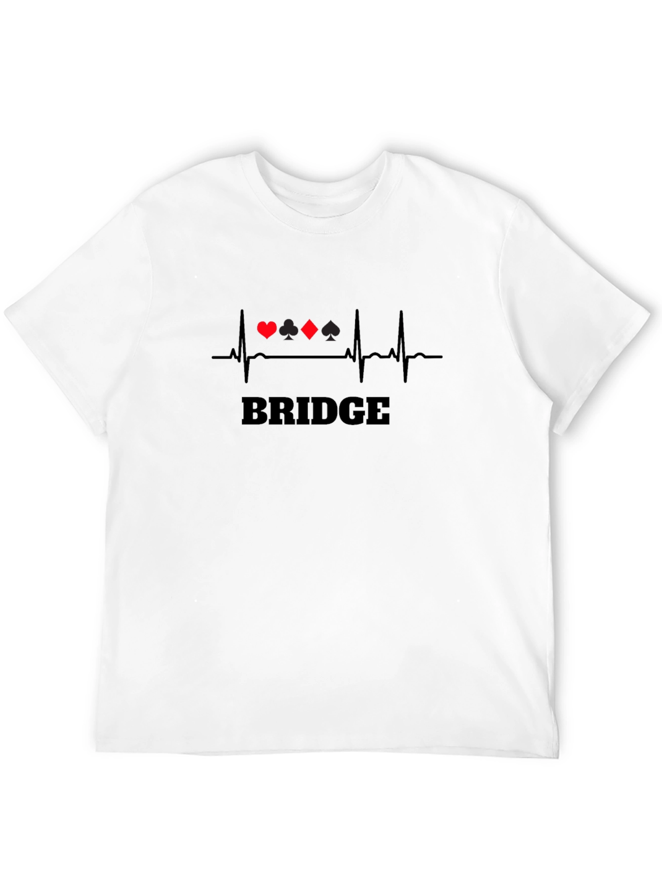 Bridge Heartbeat T-Shirt - Black Crew Neck Tee