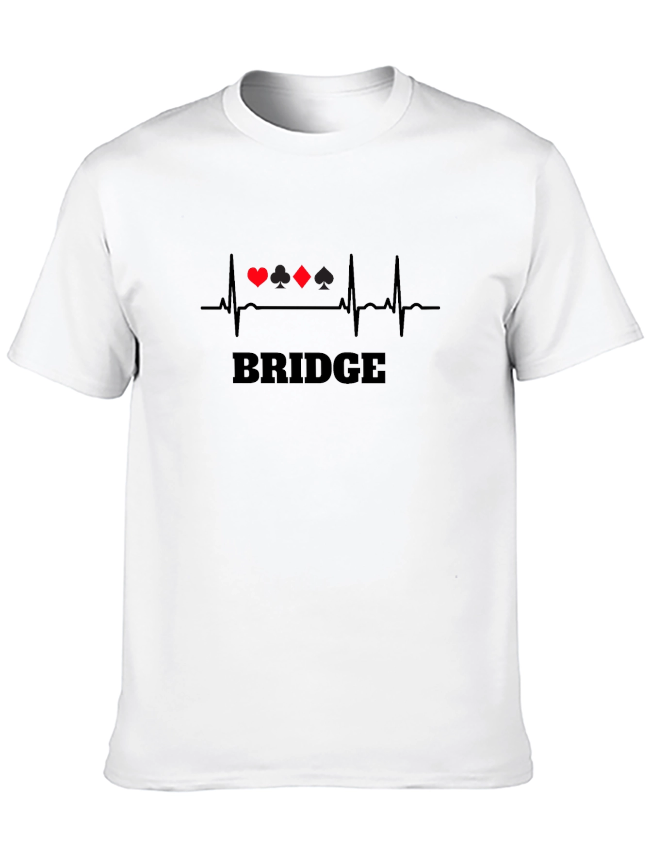 Bridge Heartbeat T-Shirt - Black Crew Neck Tee