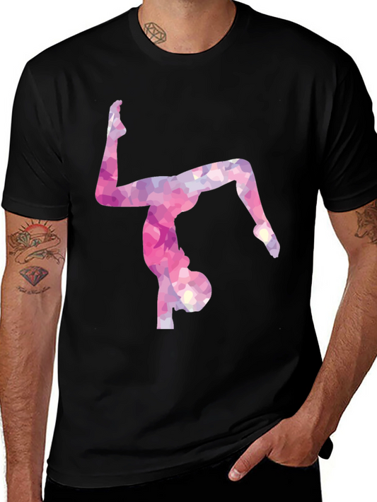 Gymnast Silhouette Graphic Tee - Stylish & Unique