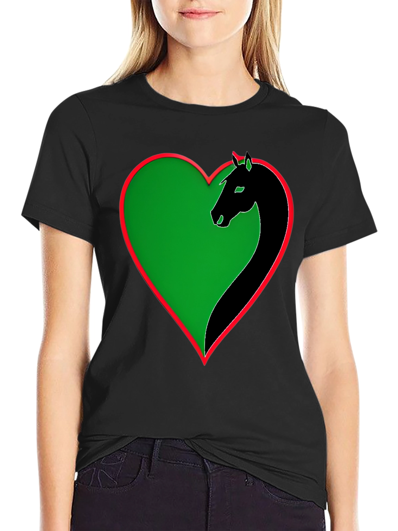 Horse Heart T-Shirt - Unique Graphic Tee