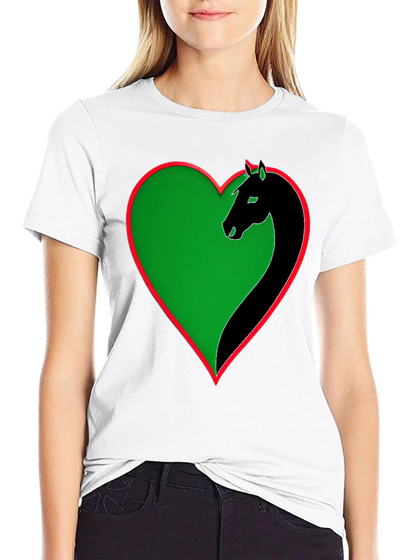 Horse Heart T-Shirt - Unique Graphic Tee