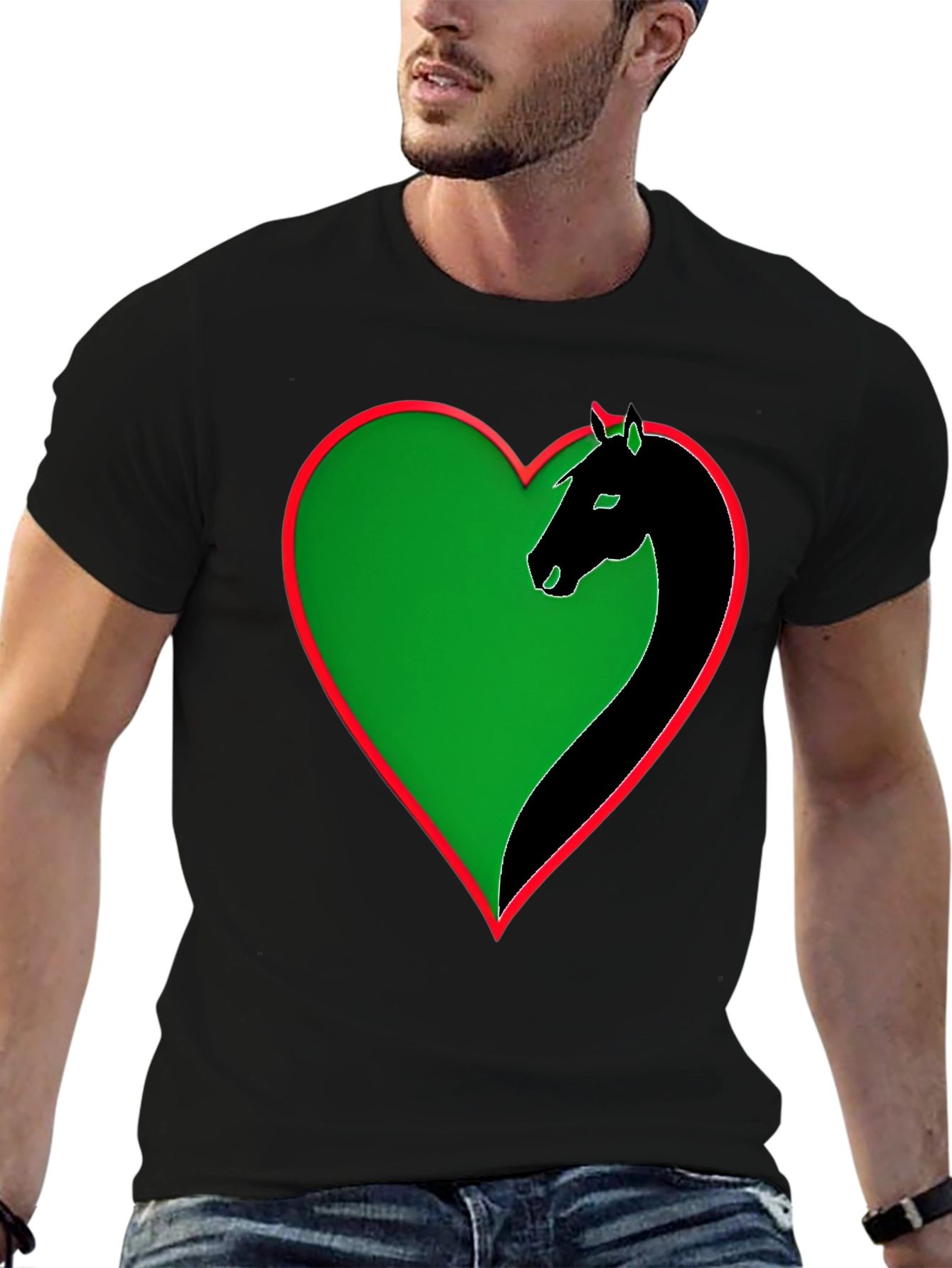 Horse Heart T-Shirt - Unique Graphic Tee