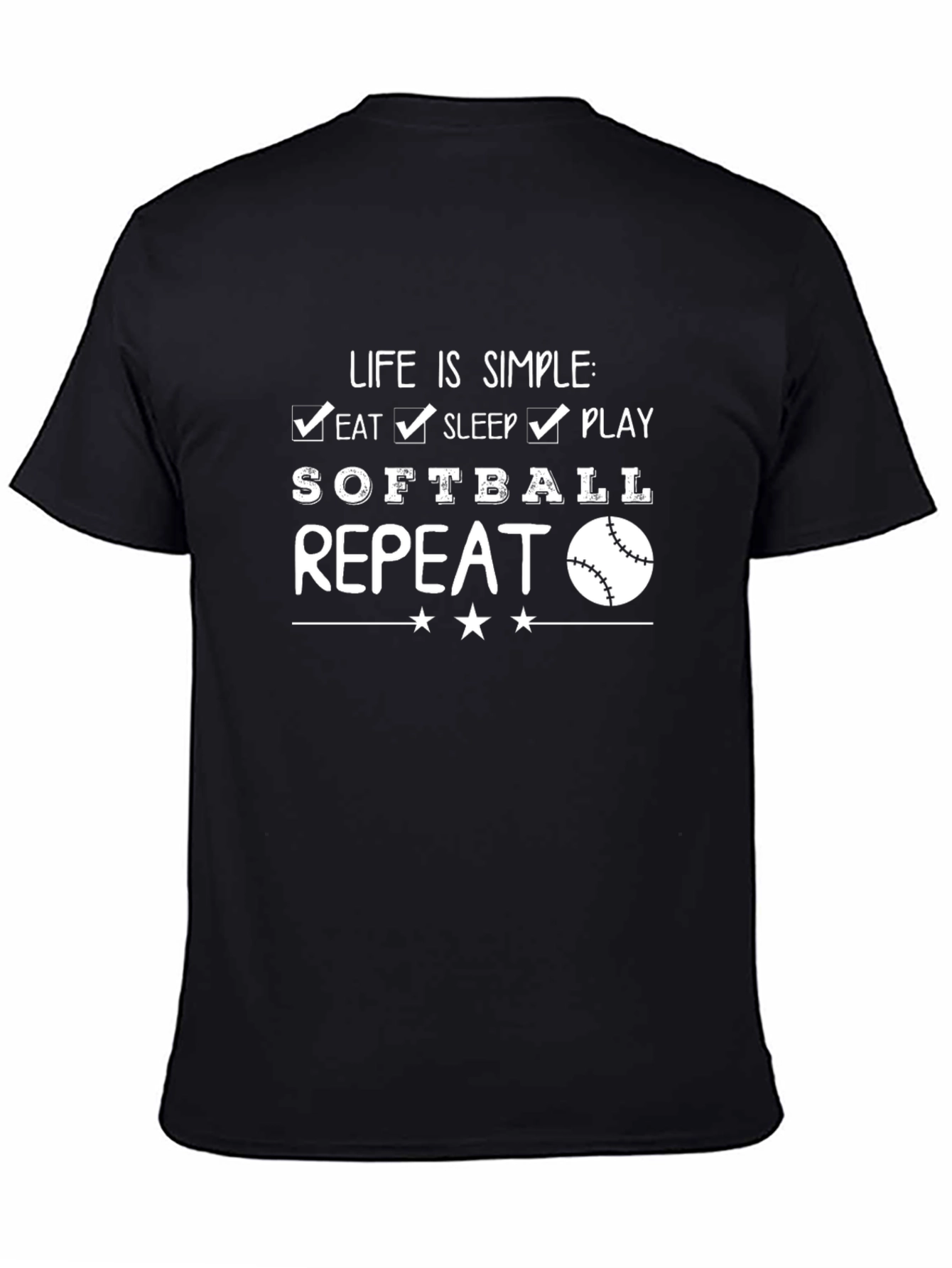 Life Is Simple Softball T-Shirt