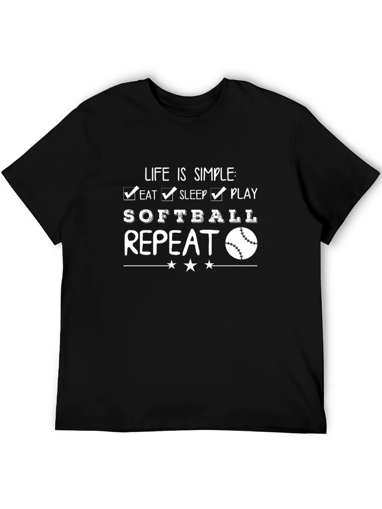 Life Is Simple Softball T-Shirt