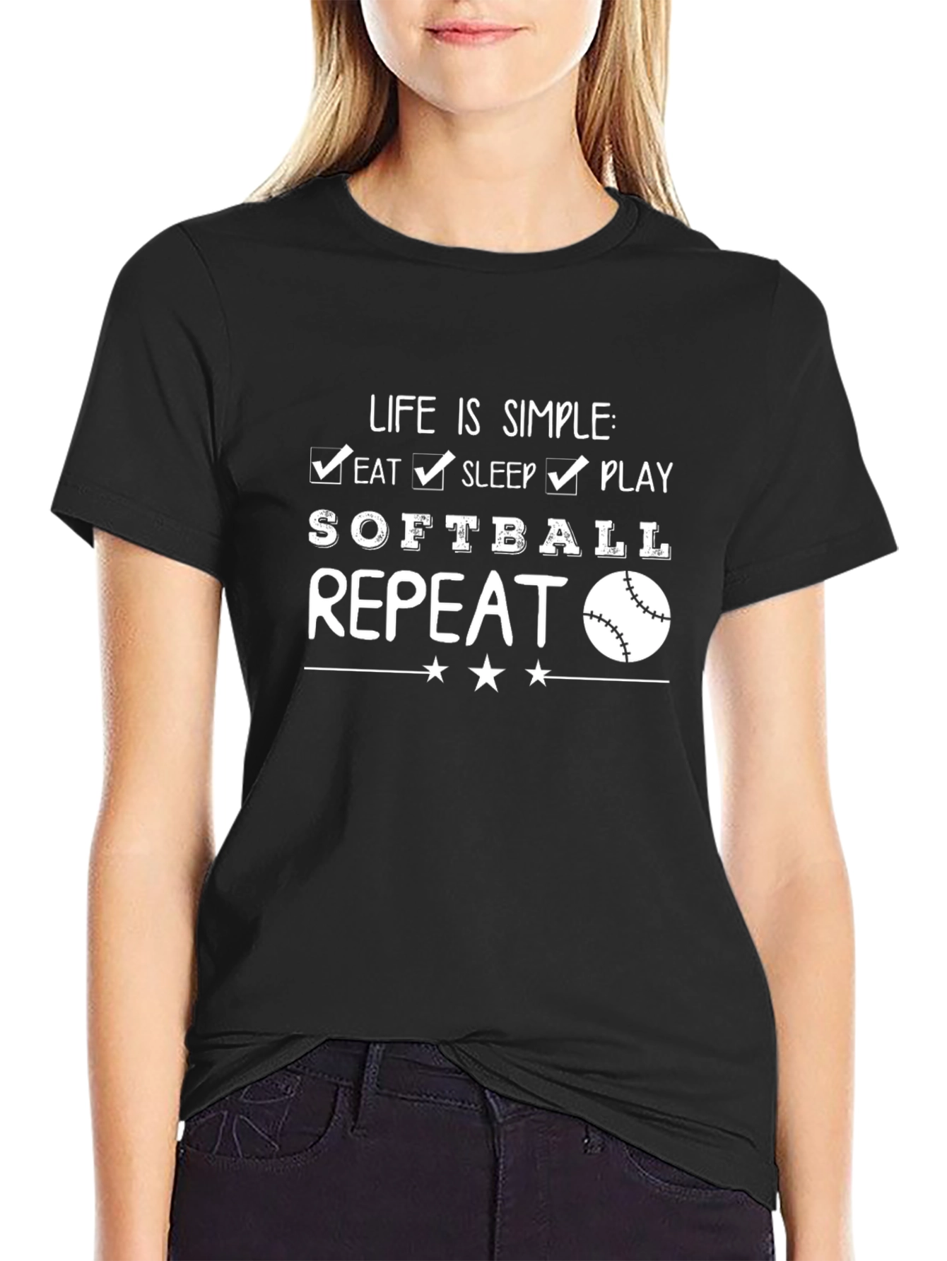 Life Is Simple Softball T-Shirt